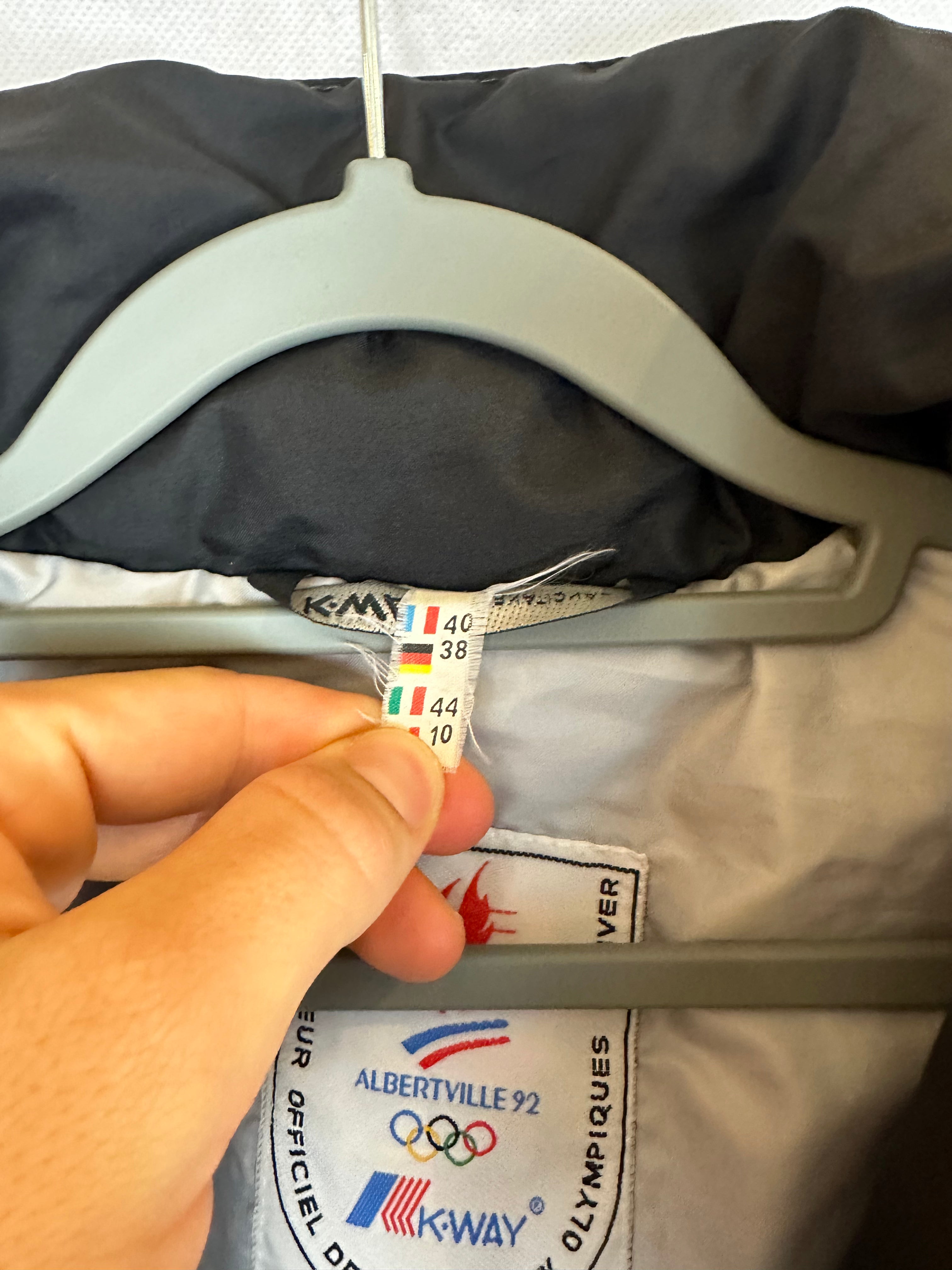 Vintage Skioverall von K-way in schwarz in M OLYMPIA 1992