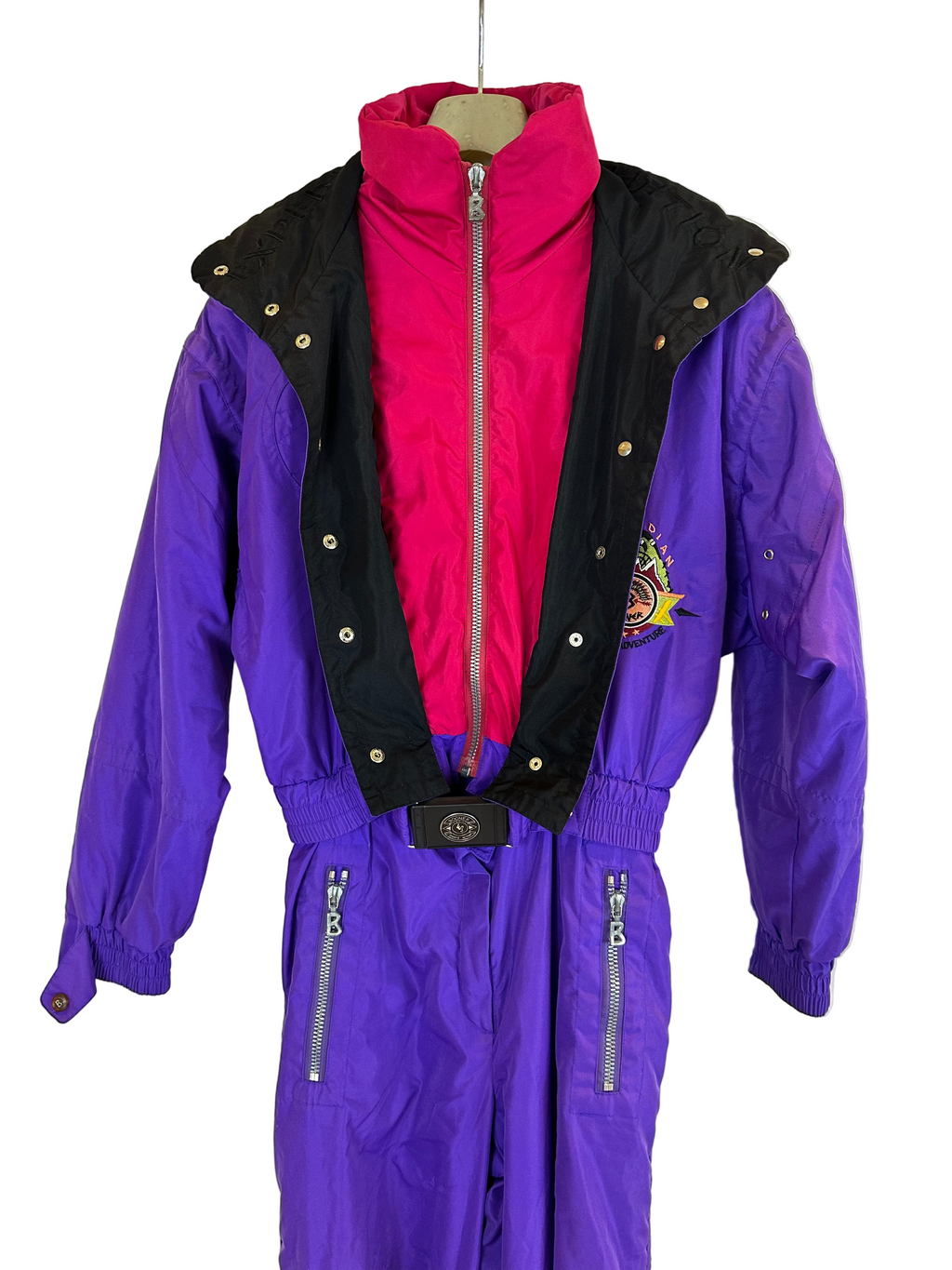 Vintage Skioverall von Bogner in lila in S/M