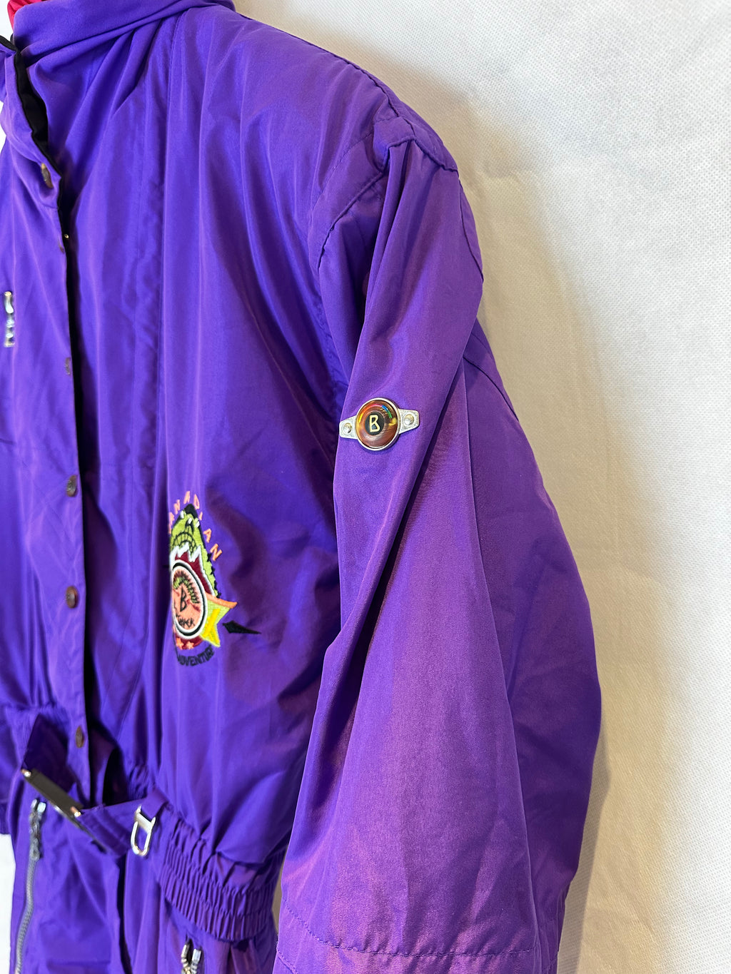 Vintage Skioverall von Bogner in lila in S/M