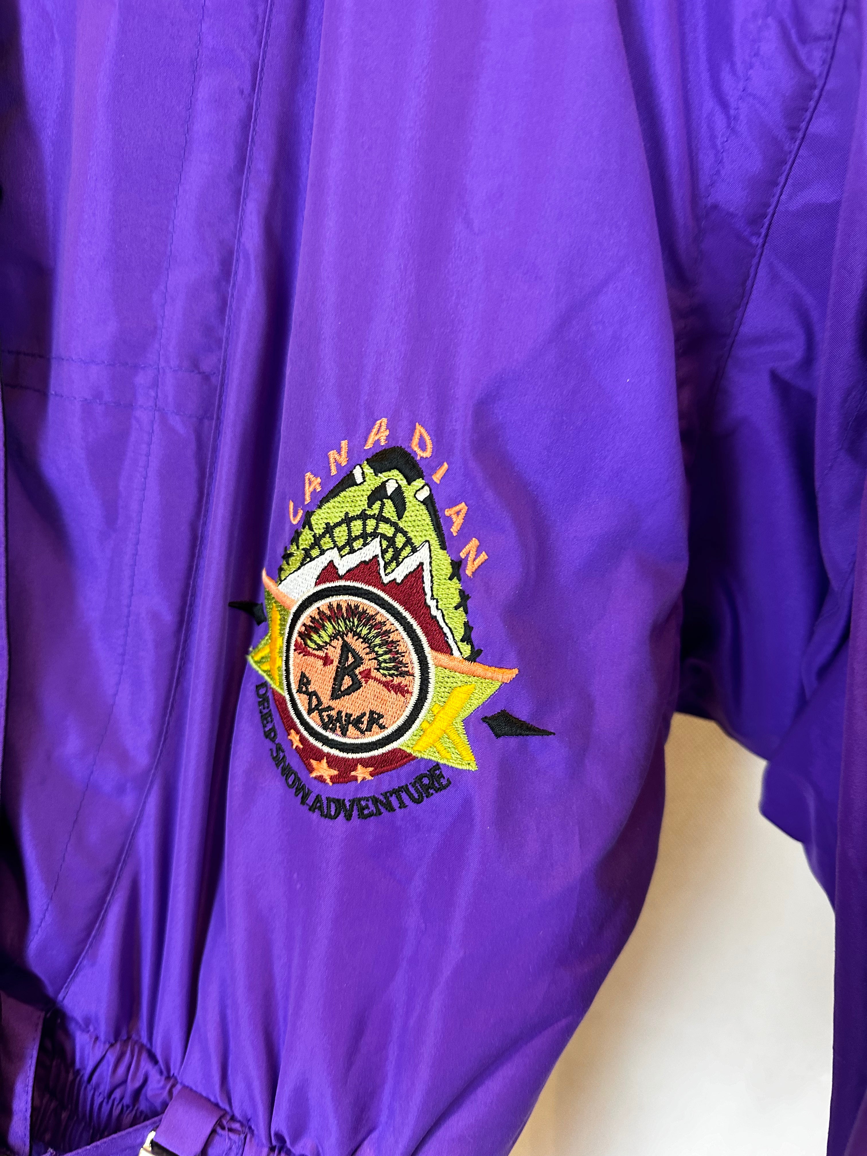 Vintage Skioverall von Bogner in lila in S/M