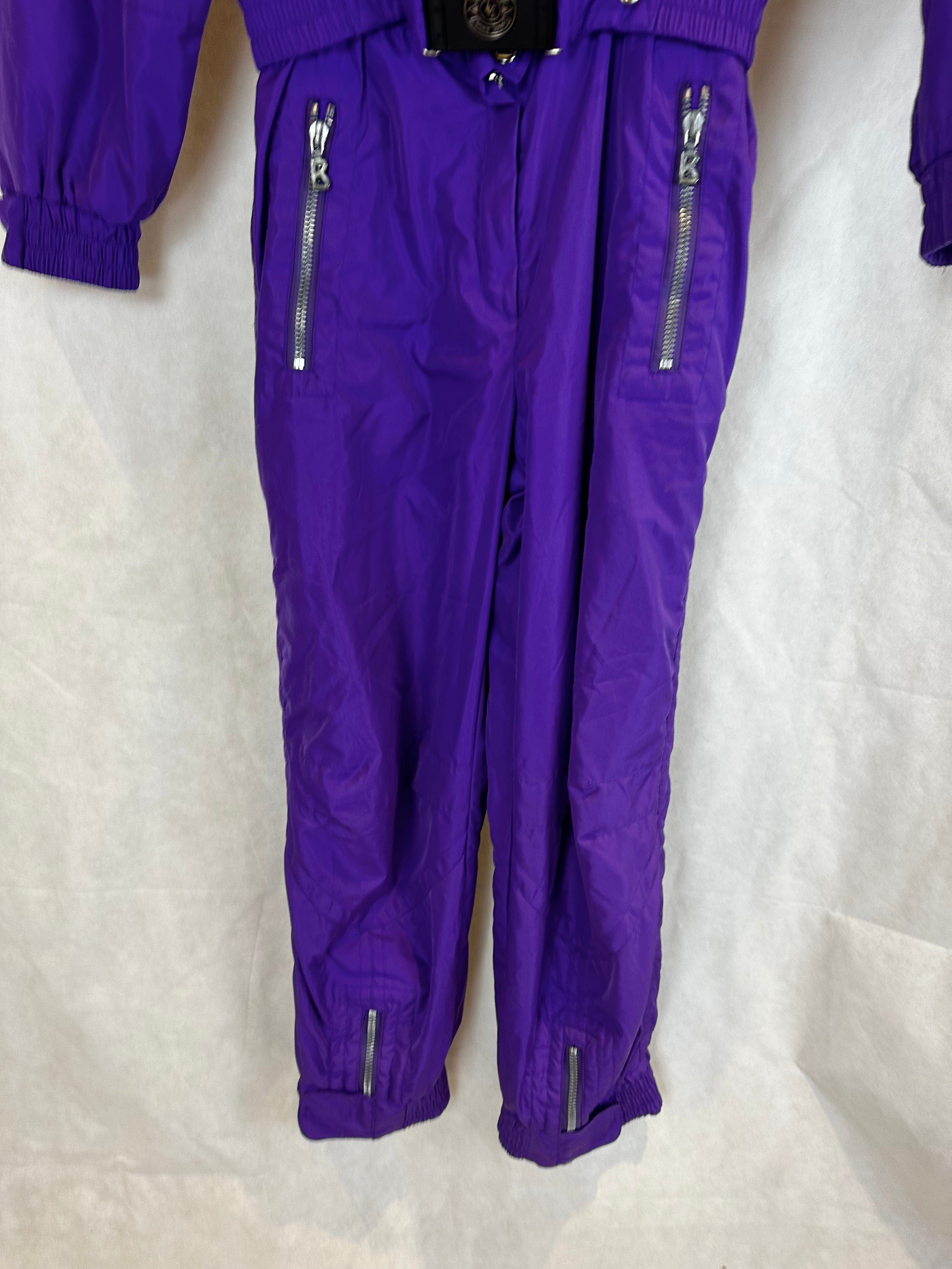 Vintage Skioverall von Bogner in lila in S/M