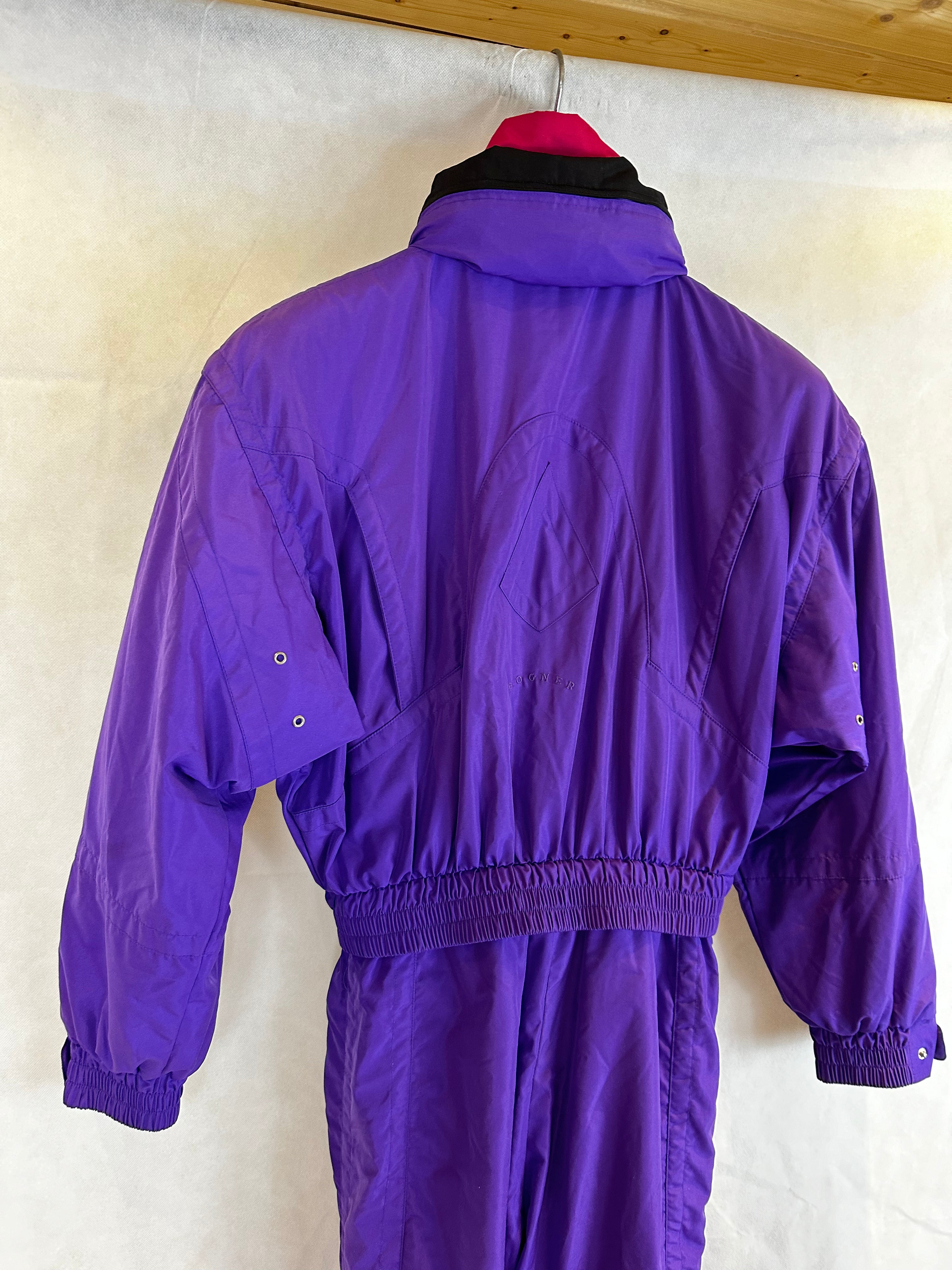 Vintage Skioverall von Bogner in lila in S/M