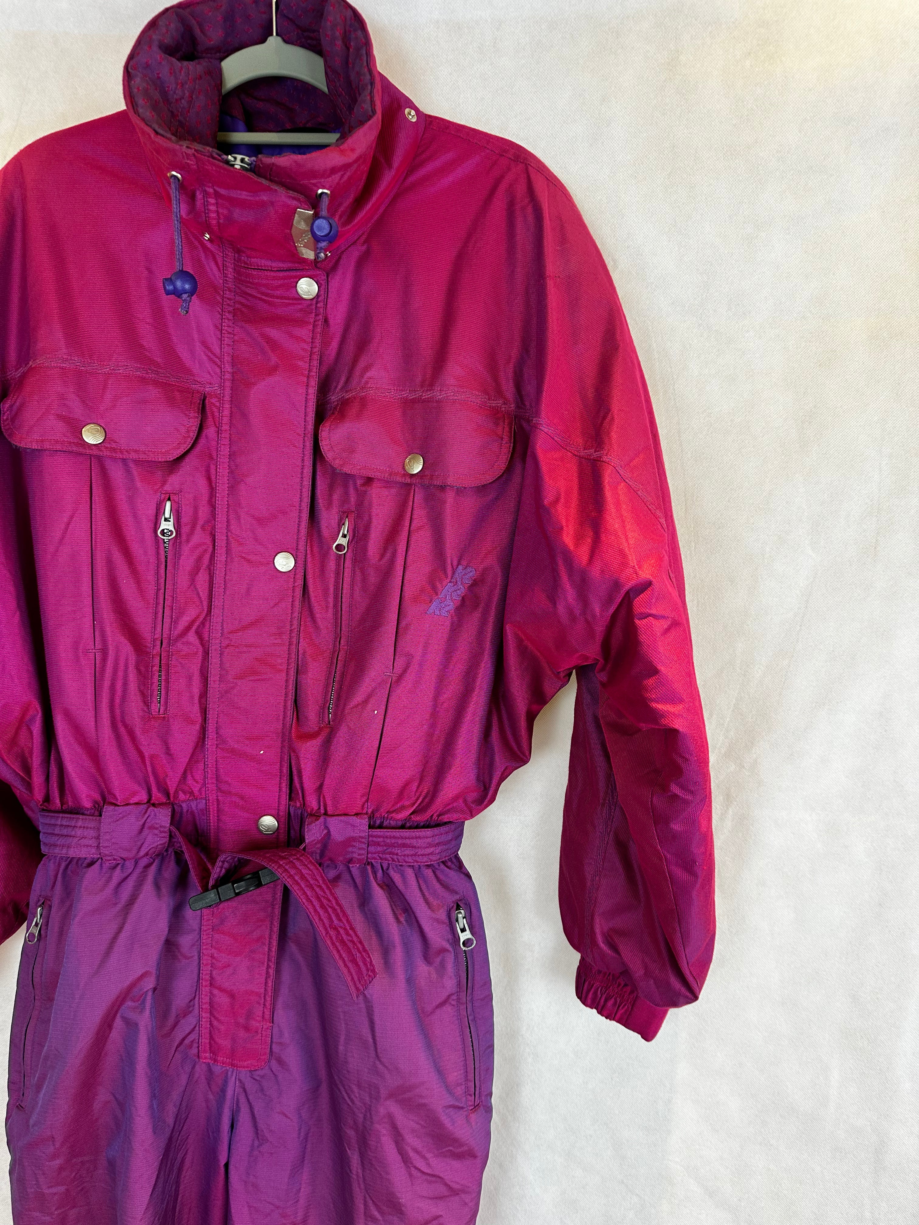 Vintage Skioverall von K2 in Lila/rosa M/L