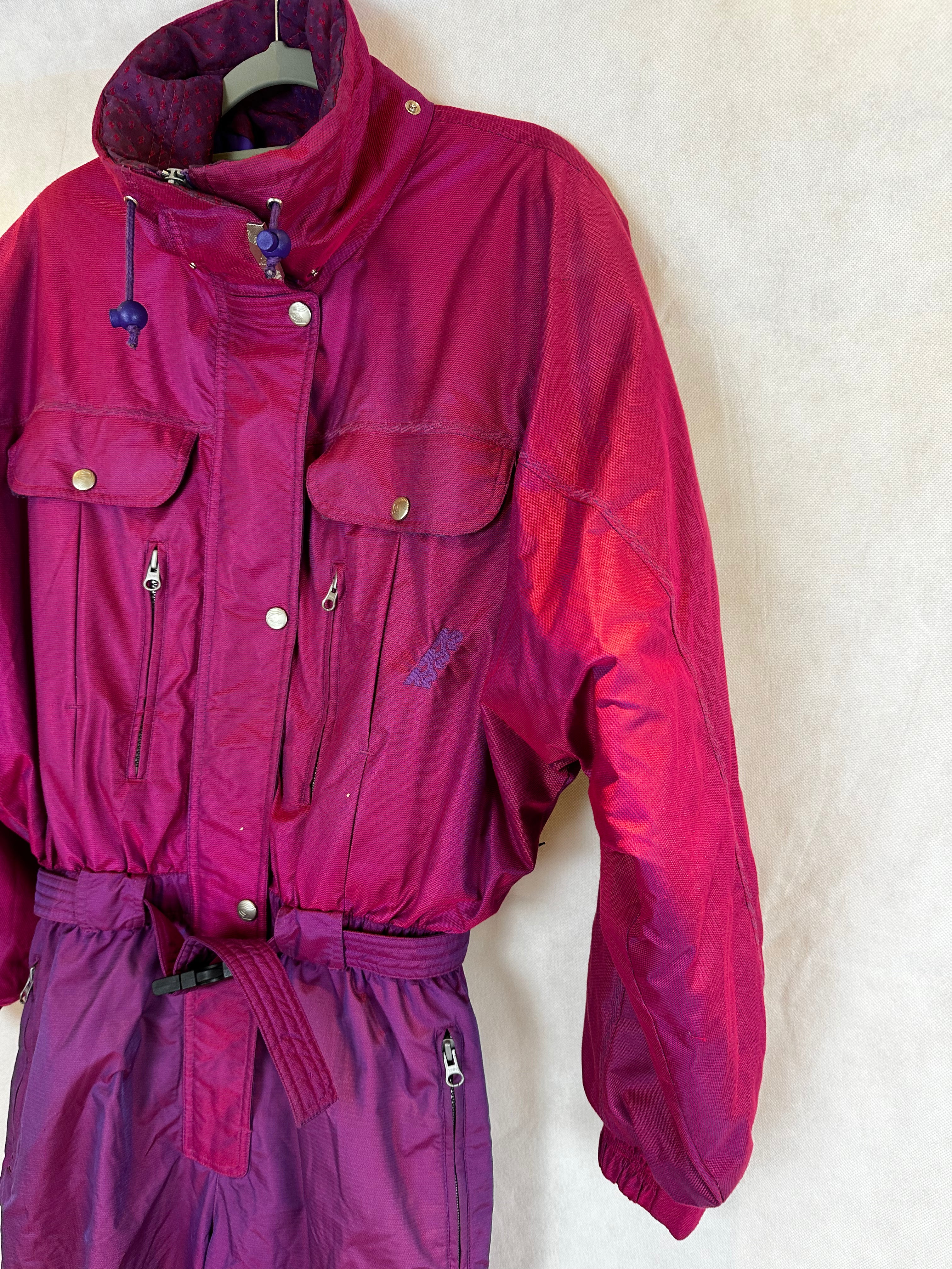 Vintage Skioverall von K2 in Lila/rosa M/L
