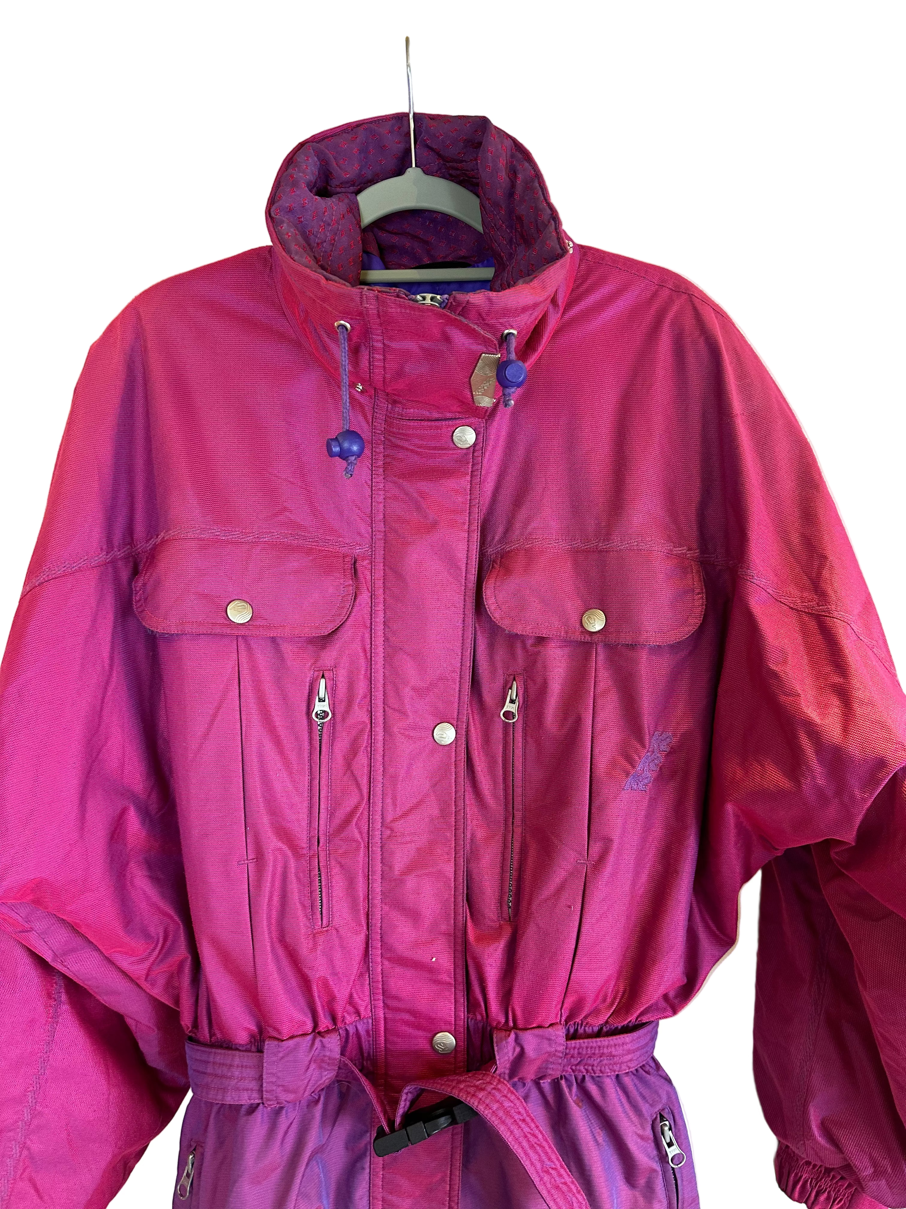 Vintage Skioverall von K2 in Lila/rosa M/L