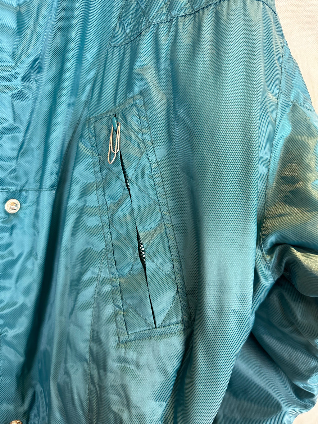 Vintage Skioverall in turkis in S/M