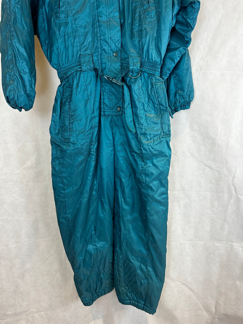 Vintage Skioverall in turkis in S/M