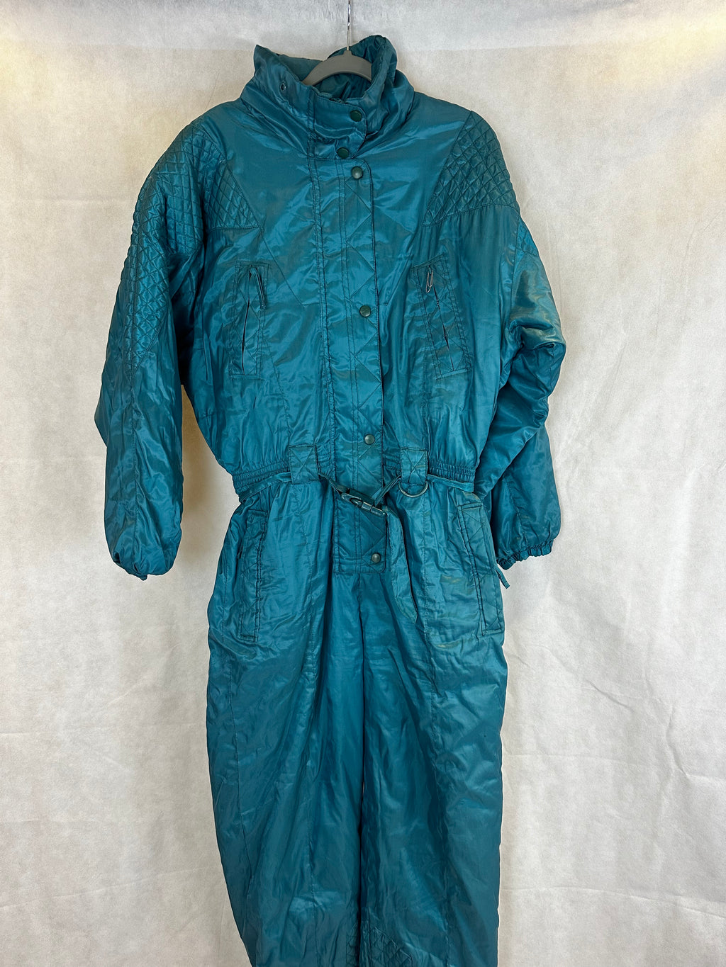 Vintage Skioverall in turkis in S/M