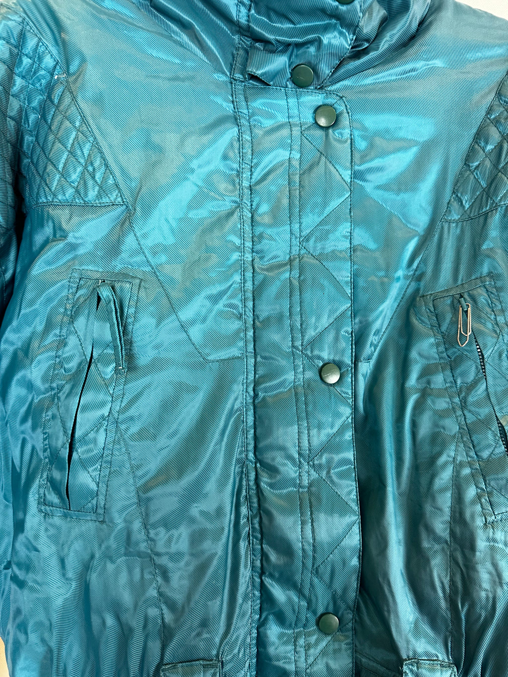 Vintage Skioverall in turkis in S/M