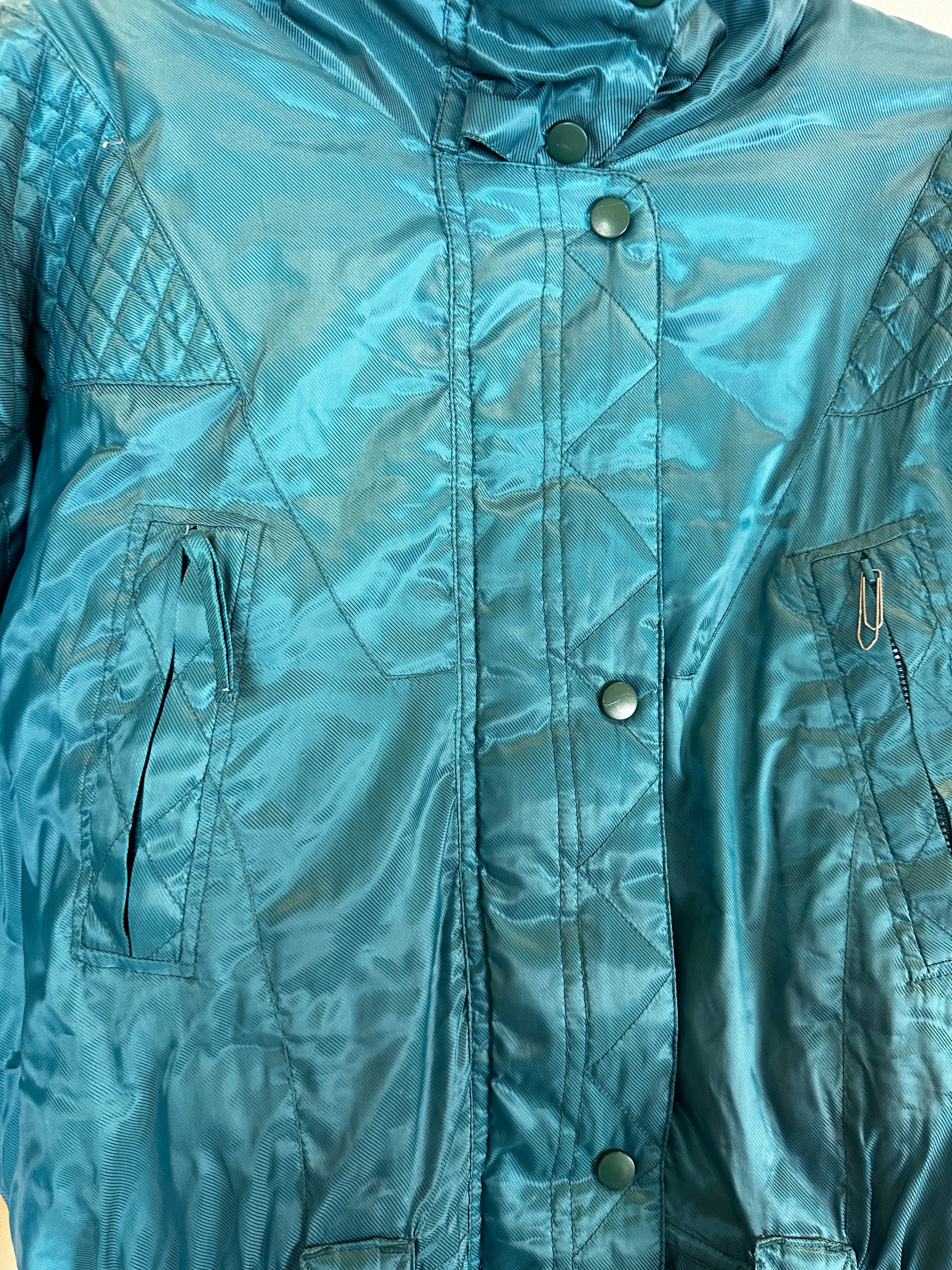 Vintage Skioverall in turkis in S/M