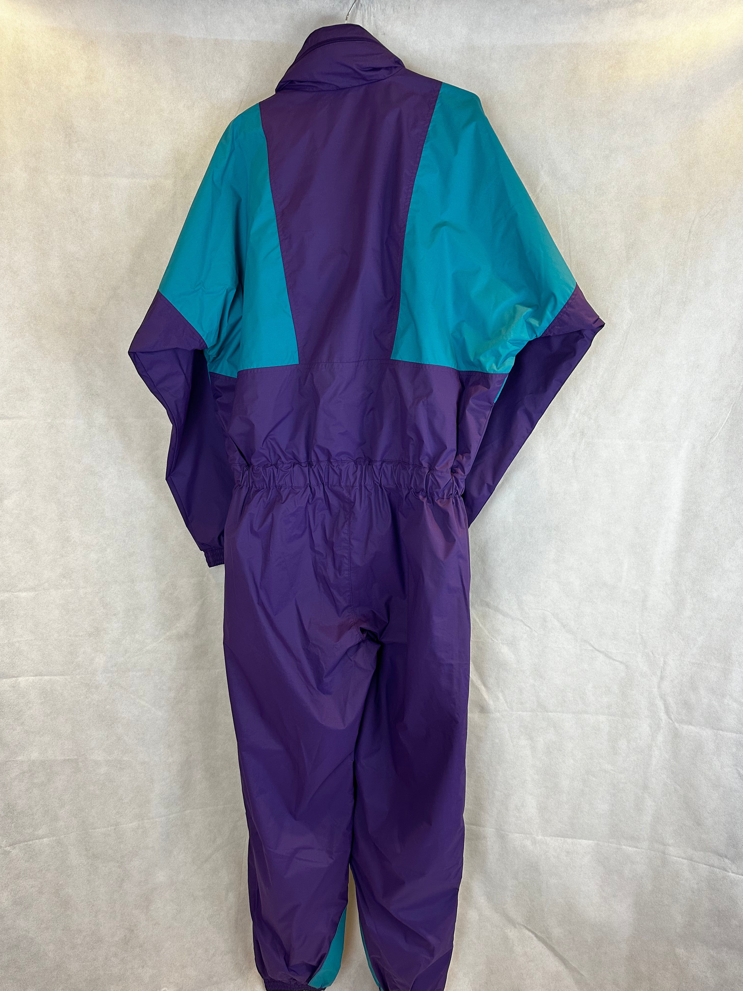 Vintage Skioverall von Vertical up in lila/blau L