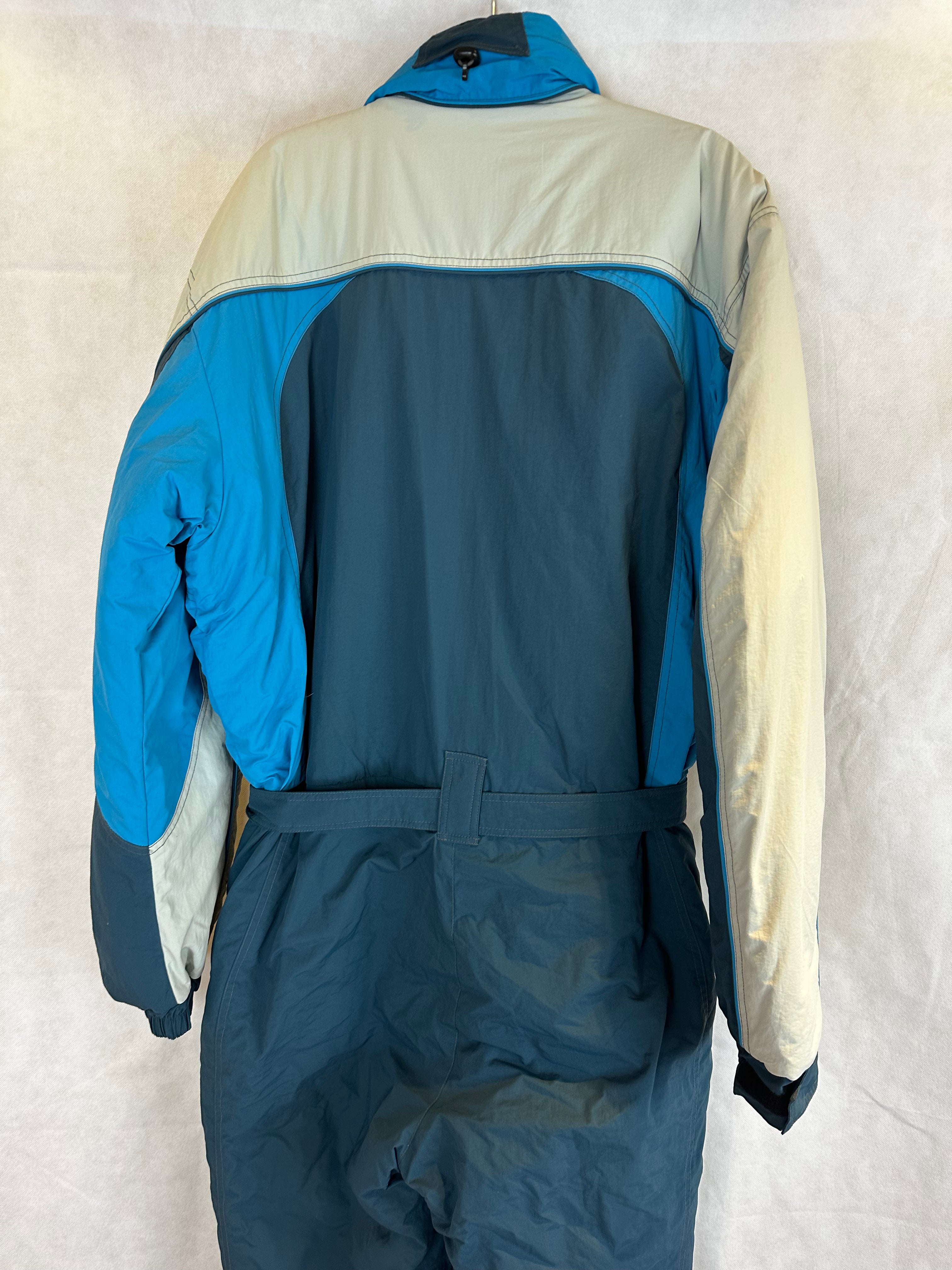Vintage Skioverall von COLMAR in L/XL in blau/weiss