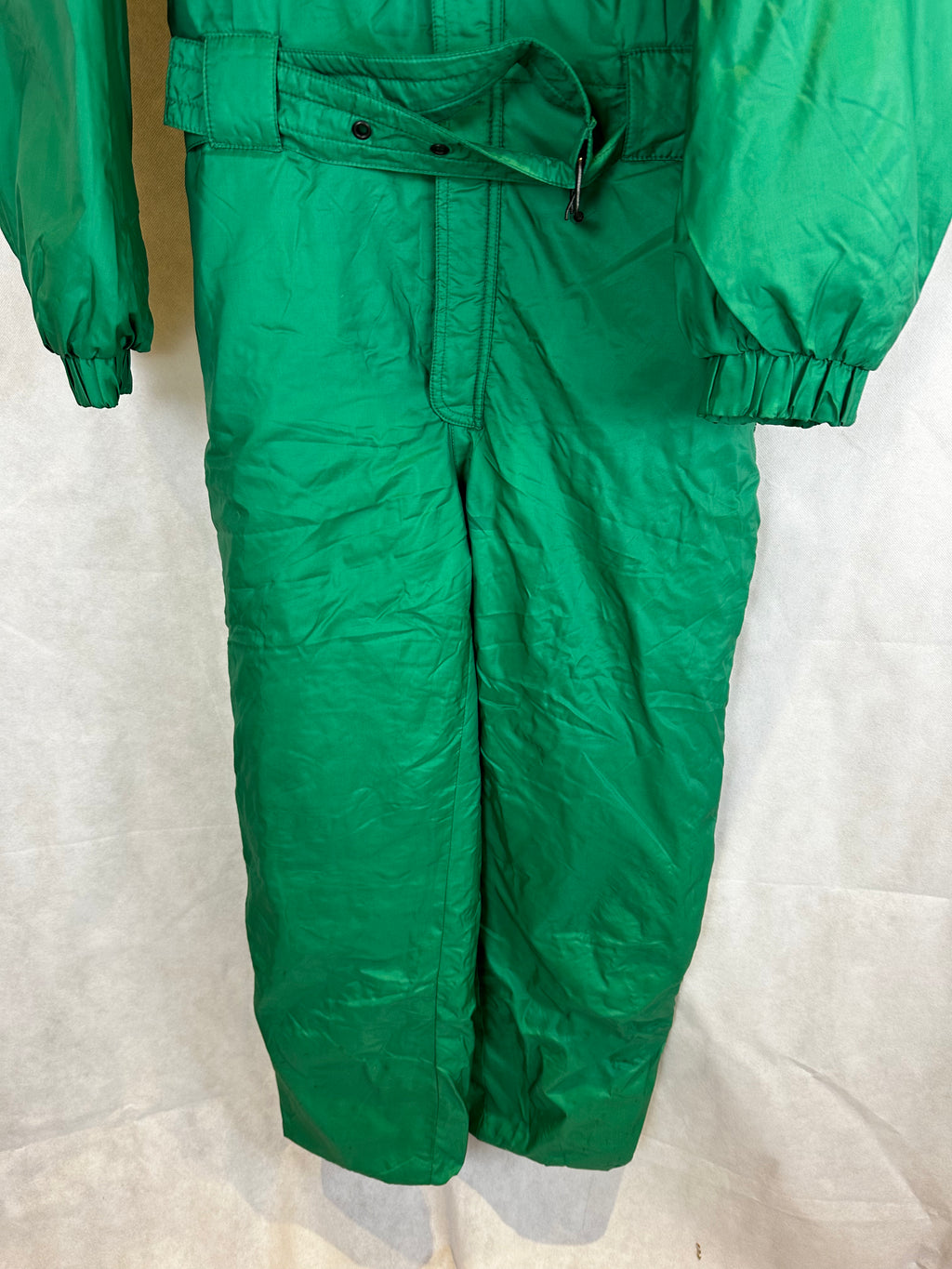 Vintage Skioverall in Grün/blau in L/XL