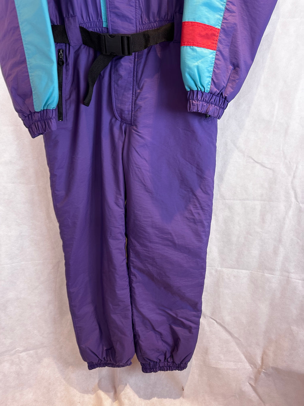 Vintage Skioverall von MC.ROSS in Lila/blau L/XL