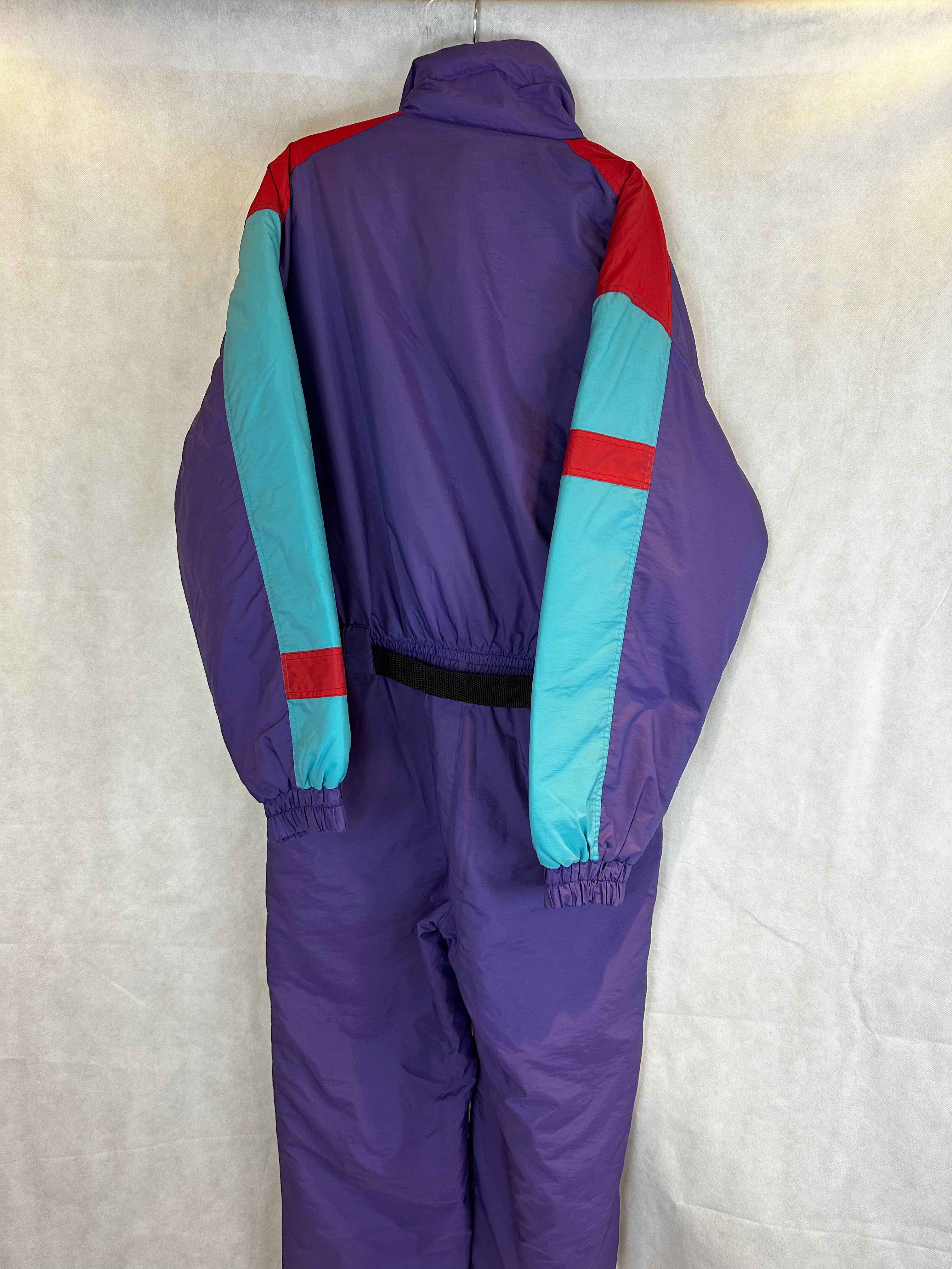 Vintage Skioverall von MC.ROSS in Lila/blau L/XL