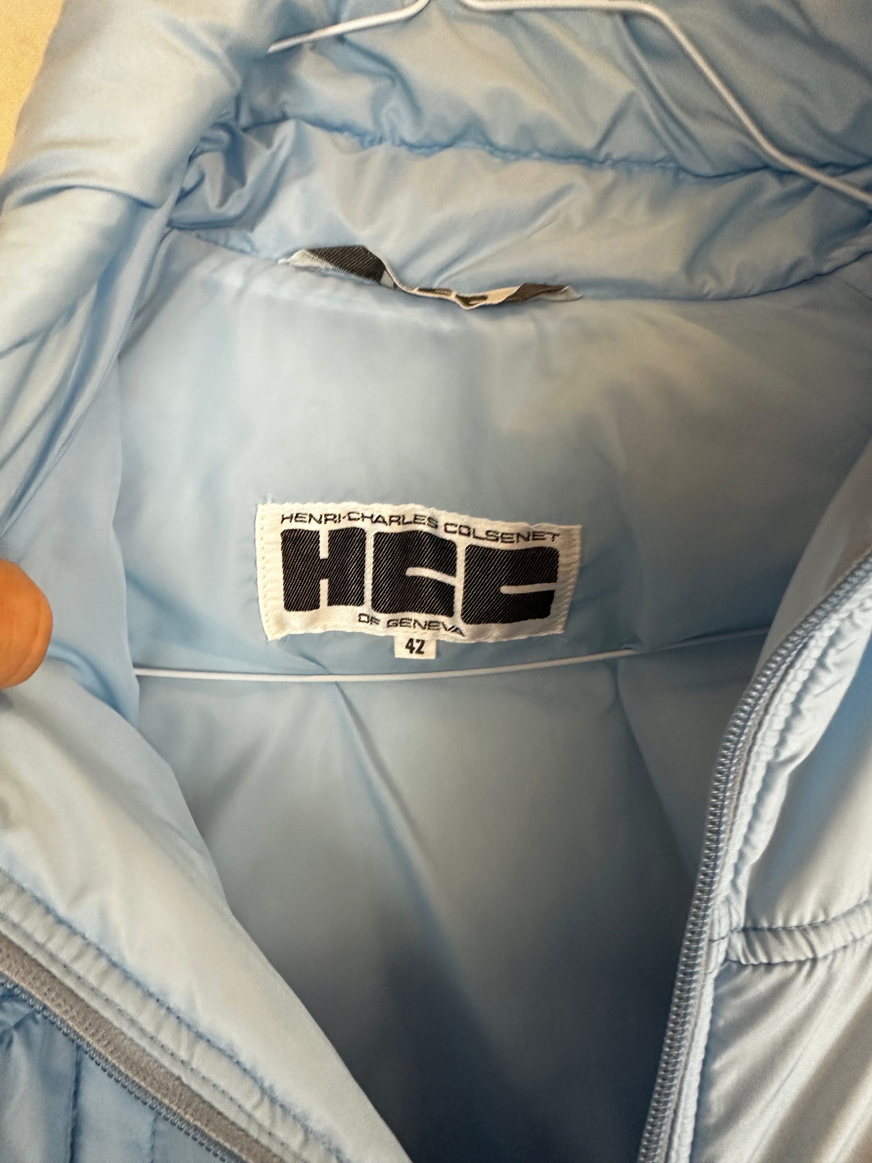 Vintage Skioverall in Turkis warm in Größe S