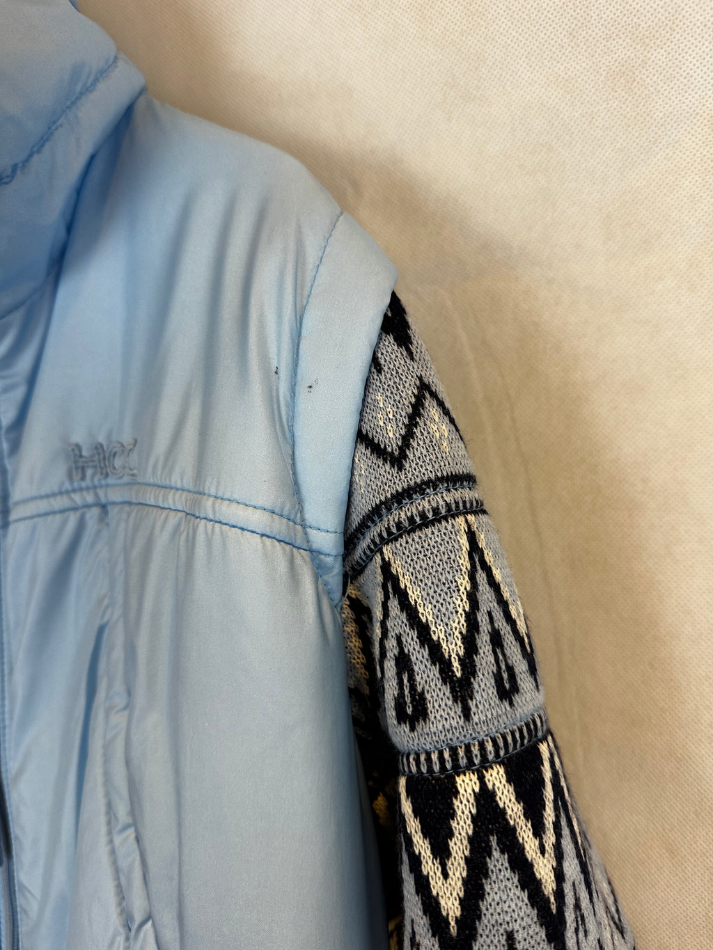 Vintage Skioverall in Turkis warm in Größe S