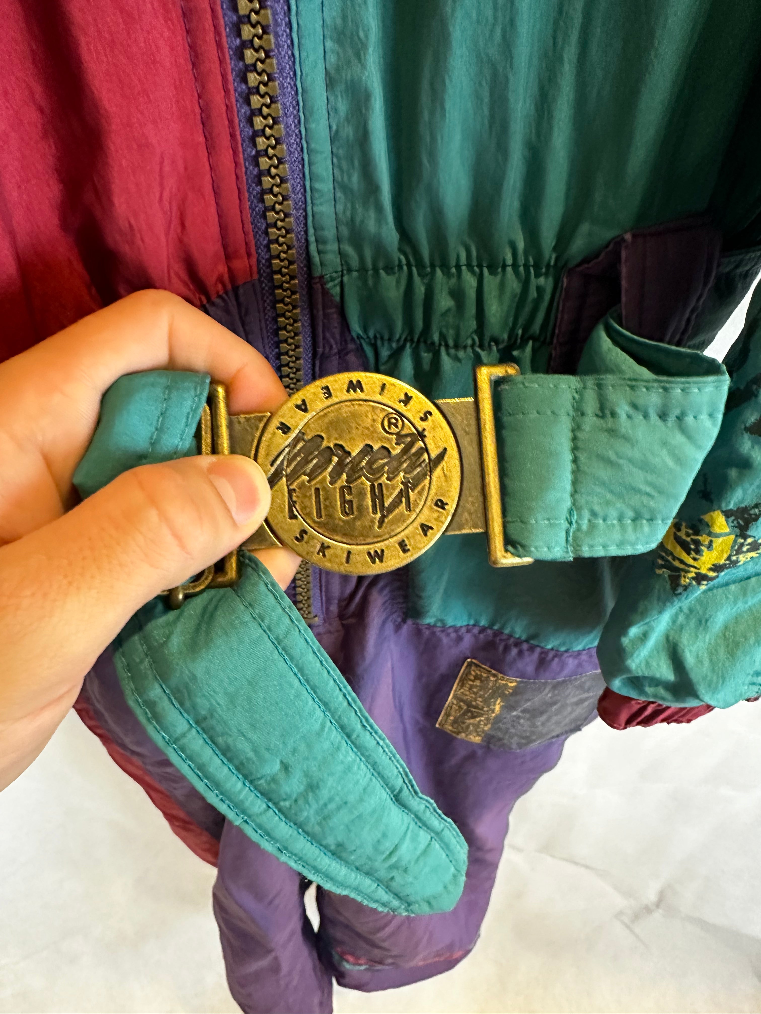 Vintage Skioverall von in Lila in M