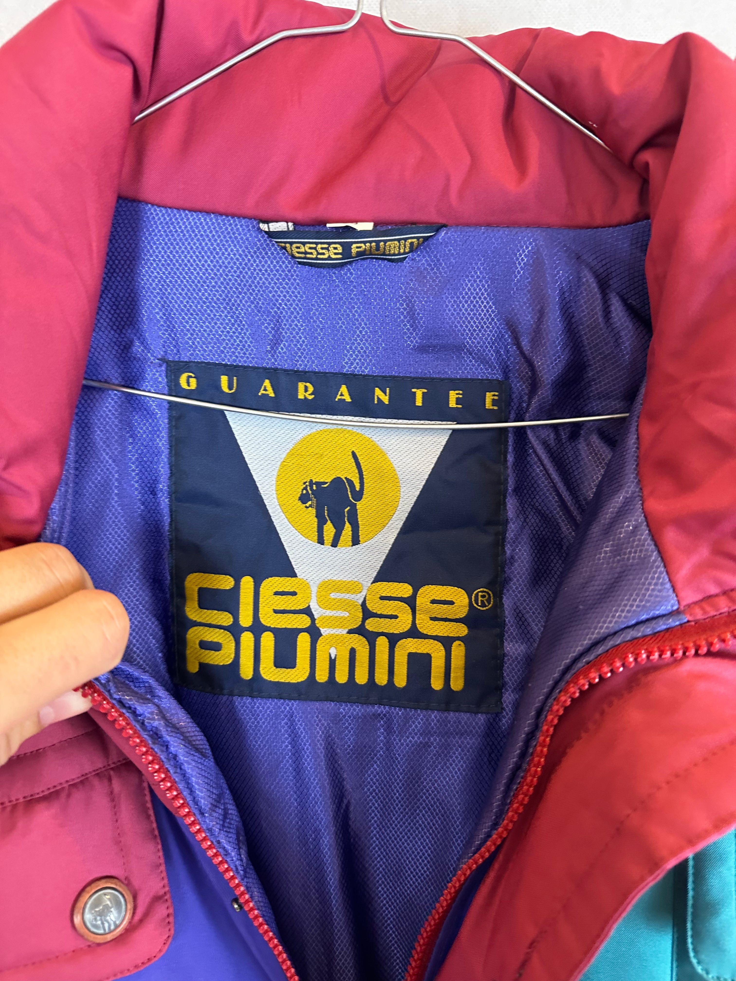 Vintage Skioverall von Dublin in rot/blau in L/XL