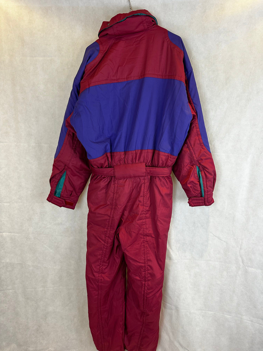 Vintage Skioverall von Dublin in rot/blau in L/XL