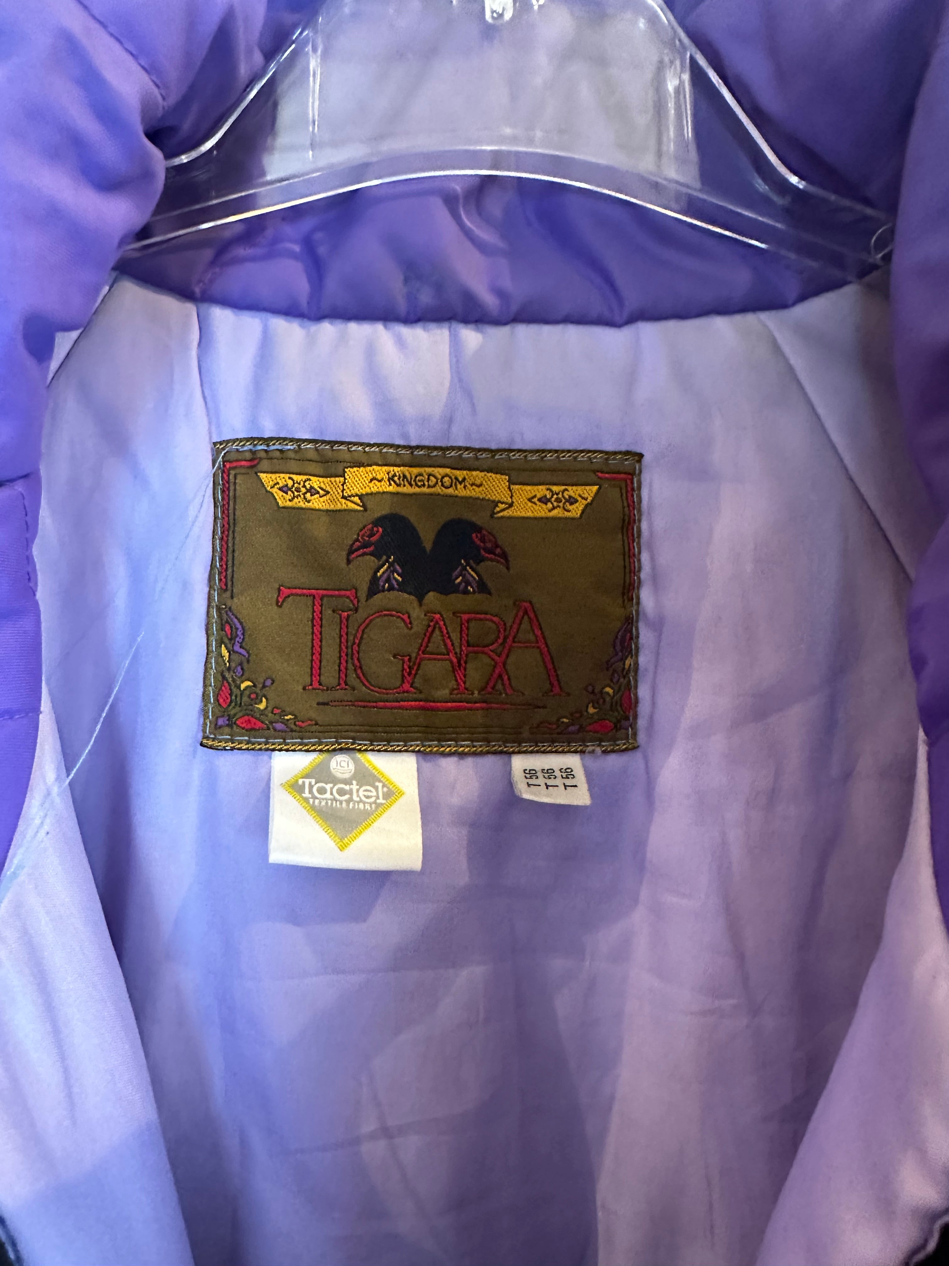 Vintage Skioverall von Tigara in Lila in L/XL SIZE 56