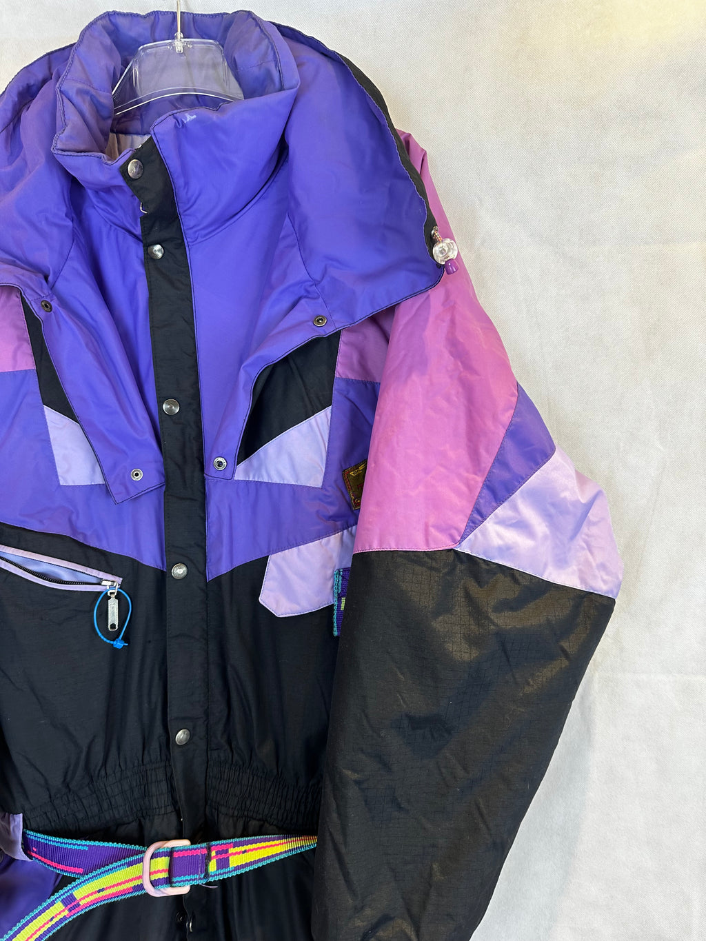 Vintage Skioverall von Tigara in Lila in L/XL SIZE 56