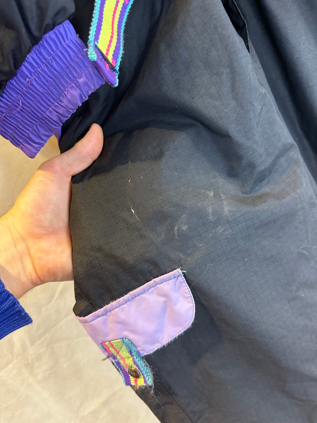 Vintage Skioverall von Tigara in Lila in L/XL SIZE 56