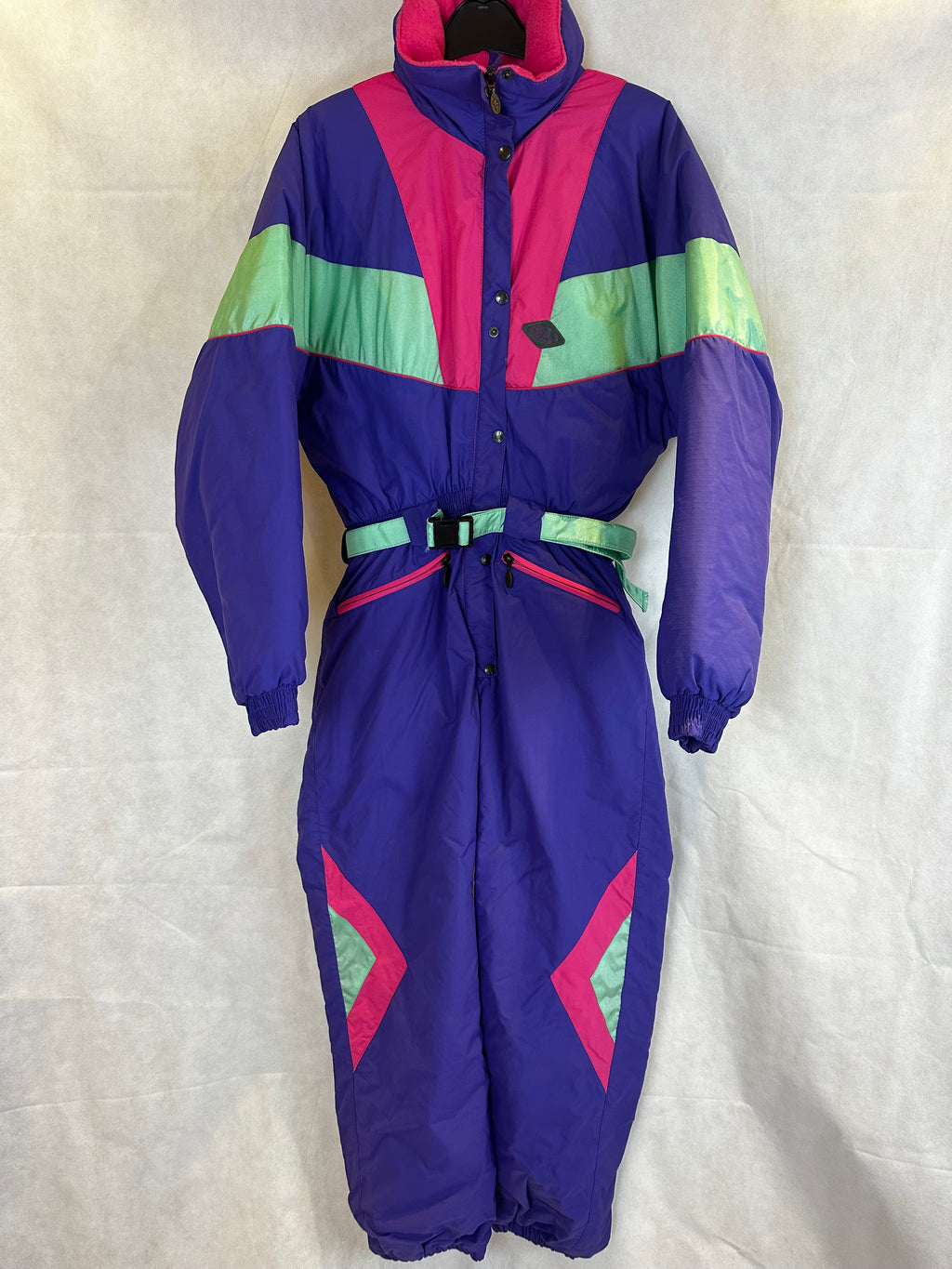 Vintage Skioverall von Stylfrance in Lila S/M für Damen Size 38/40