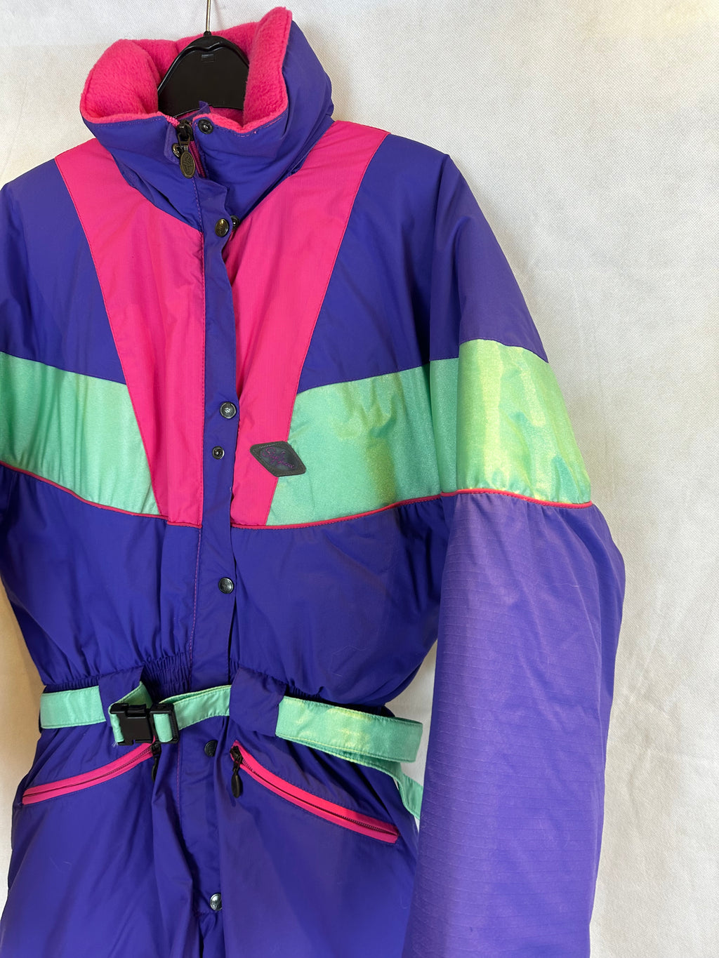 Vintage Skioverall von Stylfrance in Lila S/M für Damen Size 38/40