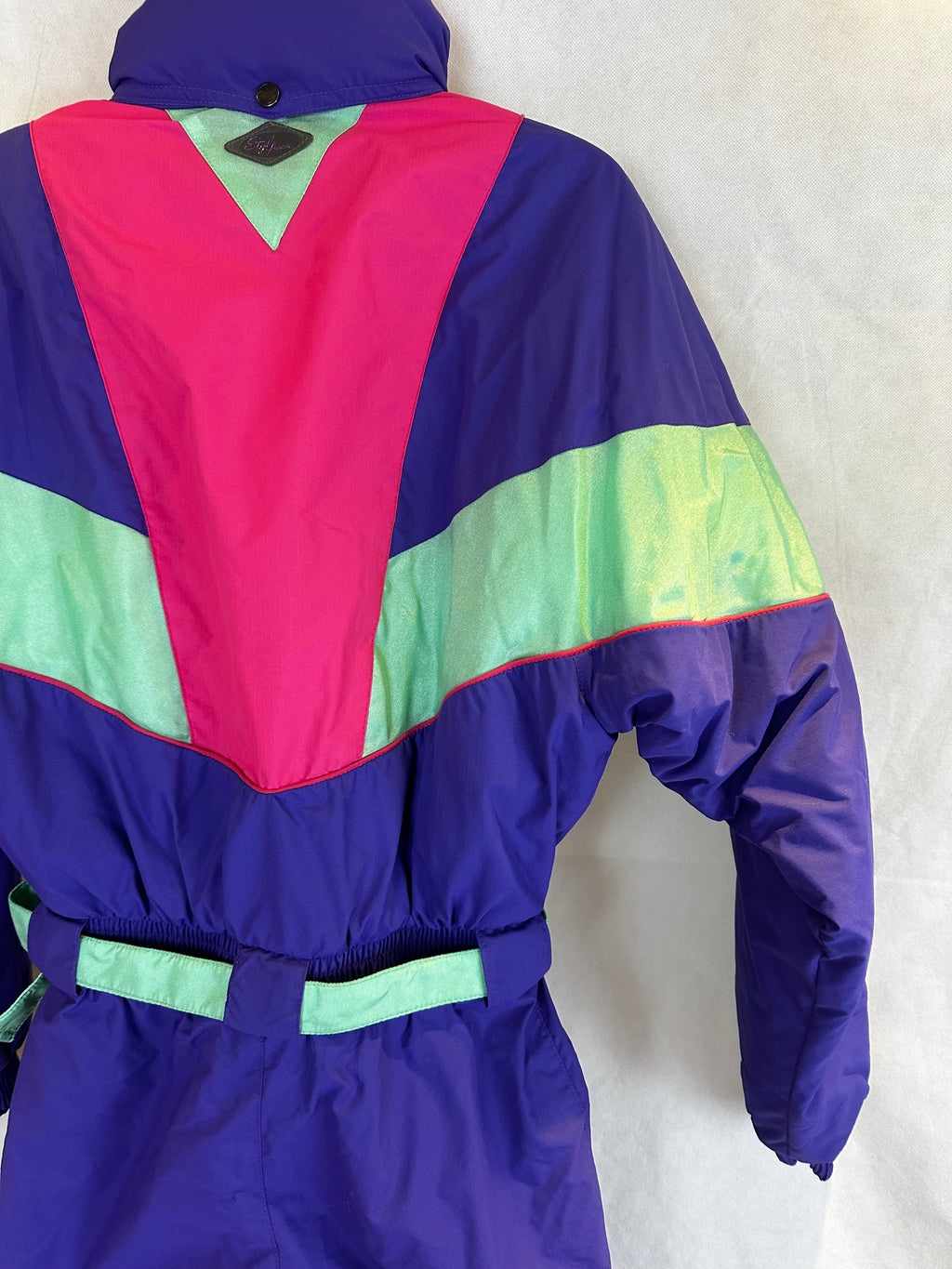 Vintage Skioverall von Stylfrance in Lila S/M für Damen Size 38/40