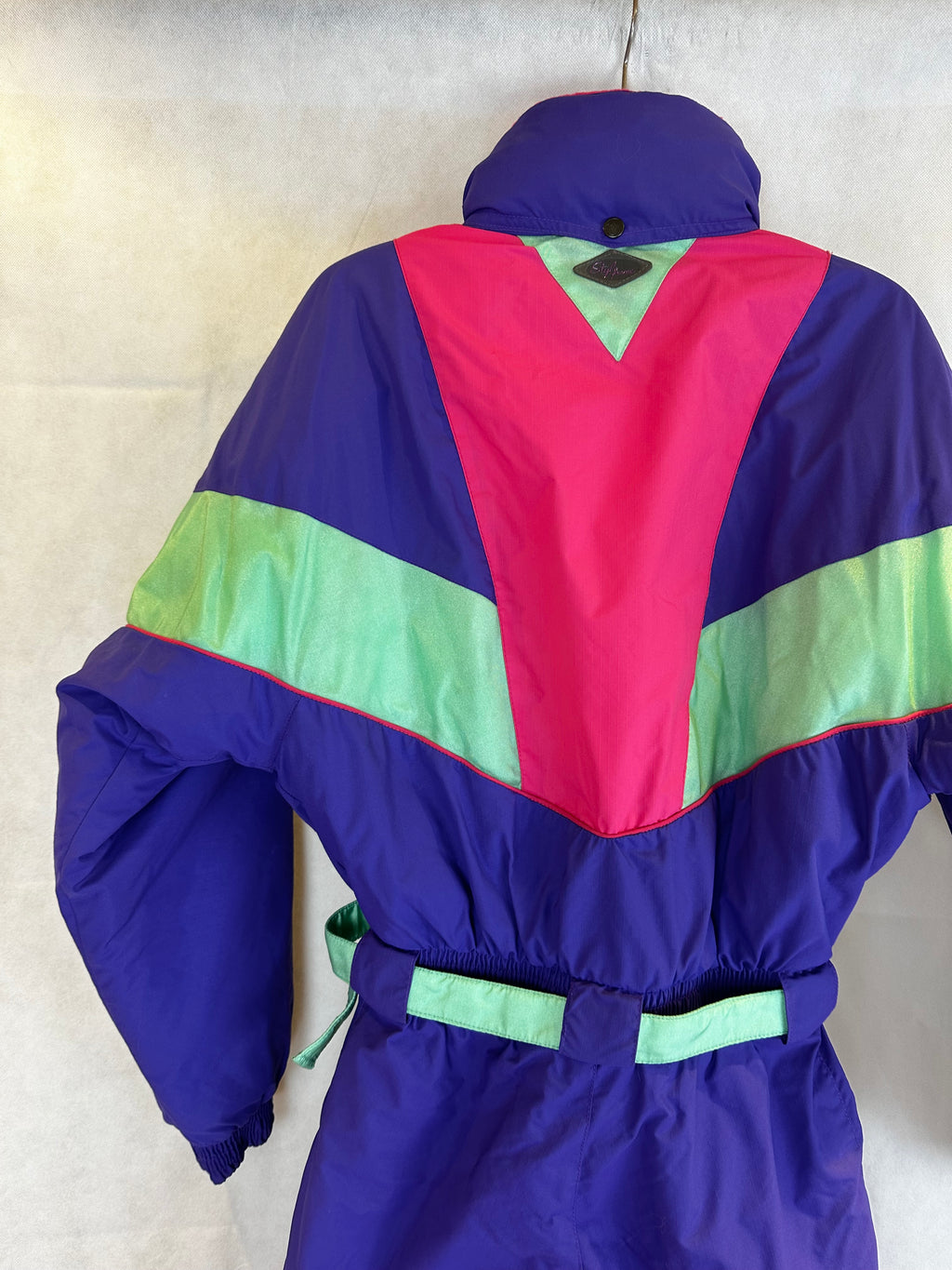 Vintage Skioverall von Stylfrance in Lila S/M für Damen Size 38/40