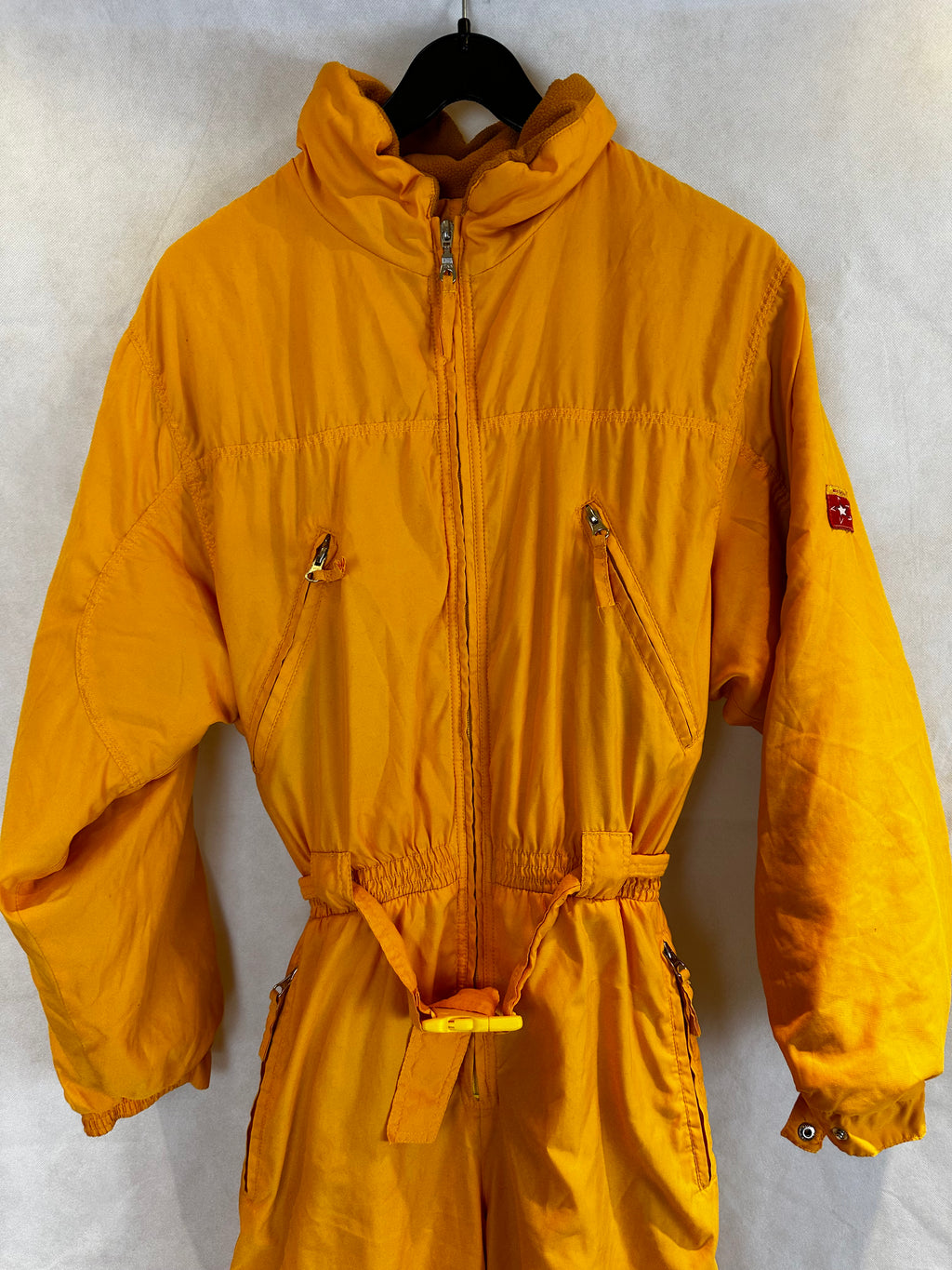 Vintage Skioverall von Etirel in Orange in M/S