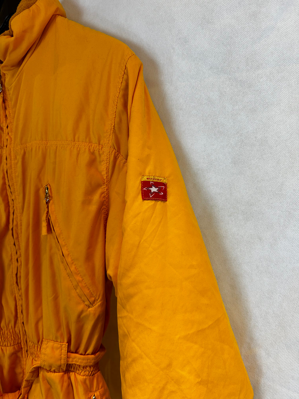 Vintage Skioverall von Etirel in Orange in M/S