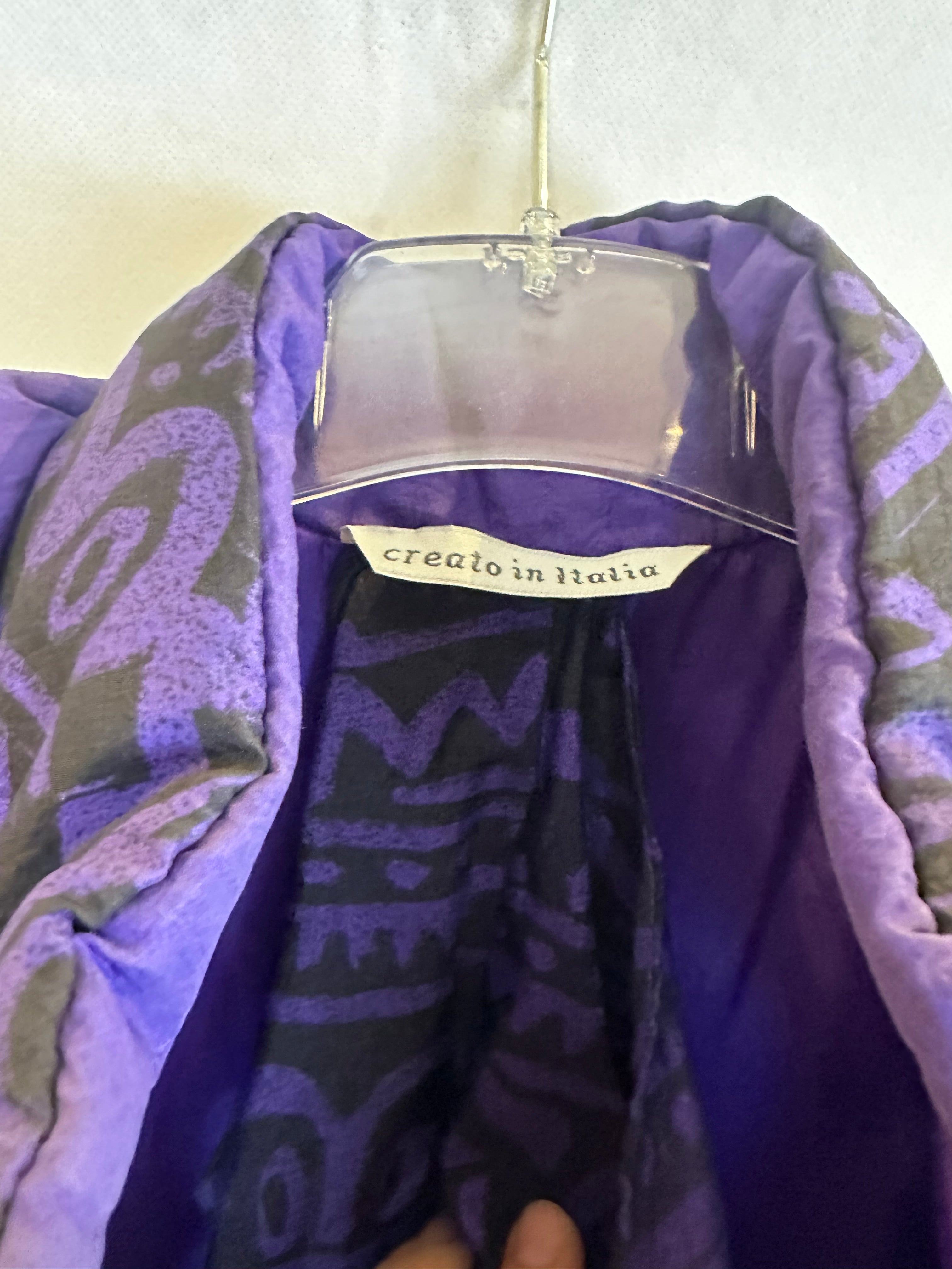 Vintage Skioverall in lila S/M