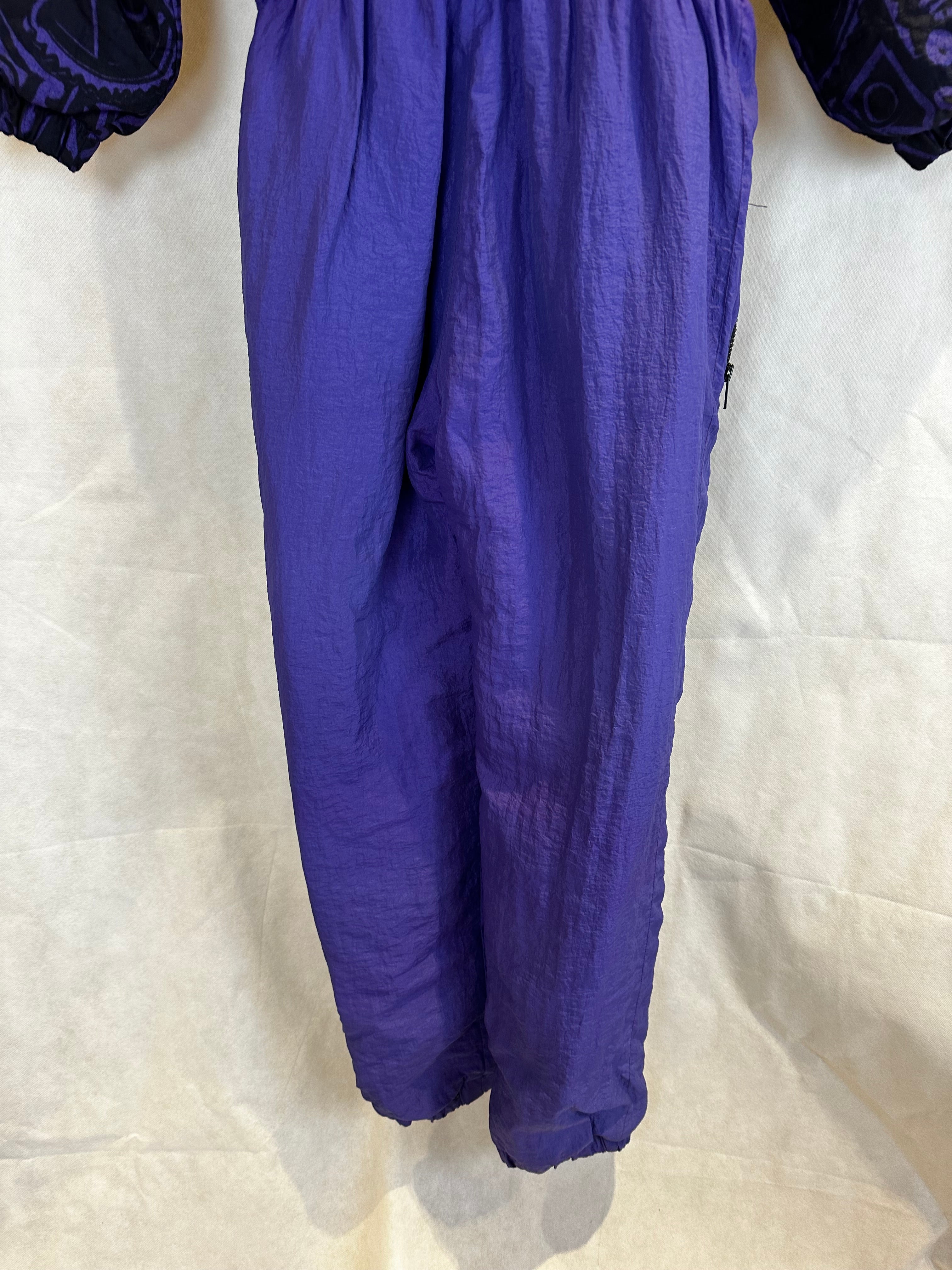 Vintage Skioverall in lila S/M
