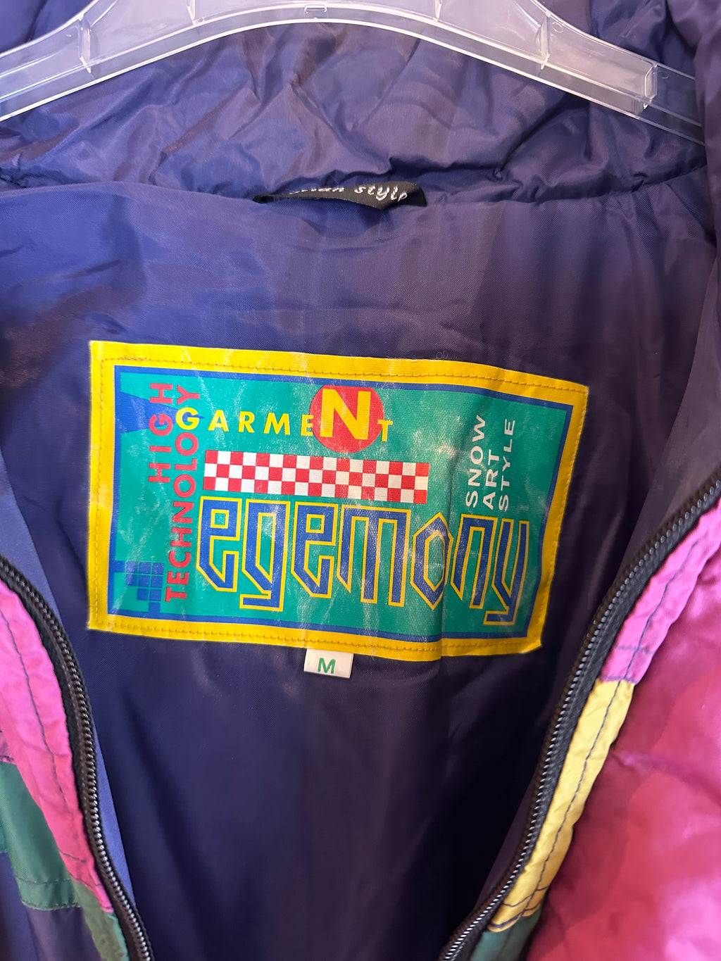 Vintage Skioverall von Egemony in M bunt