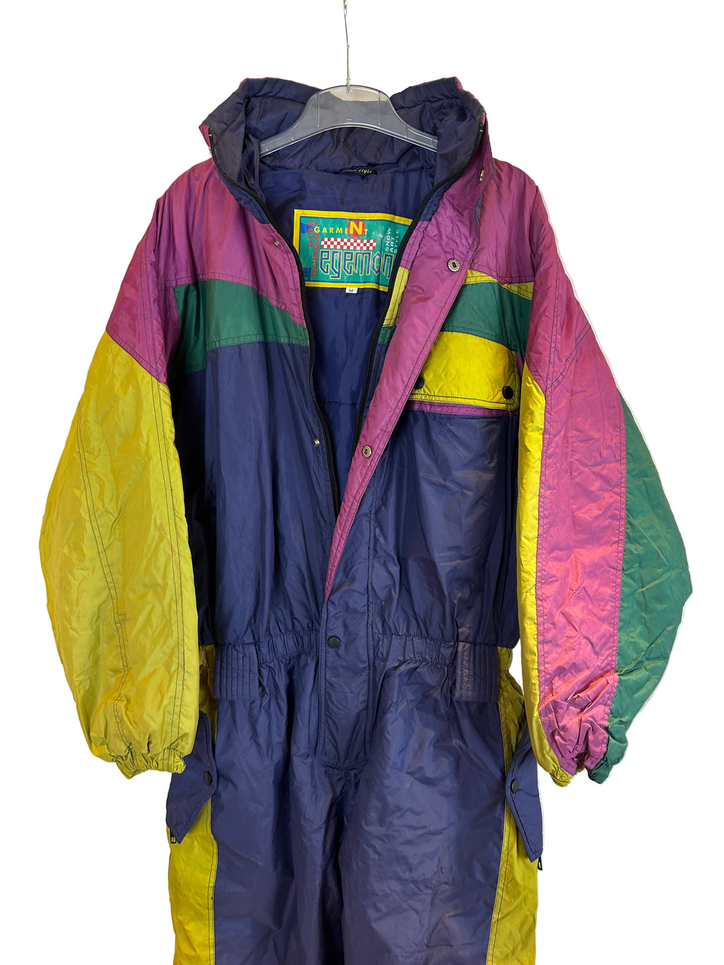 Vintage Skioverall von Egemony in M bunt