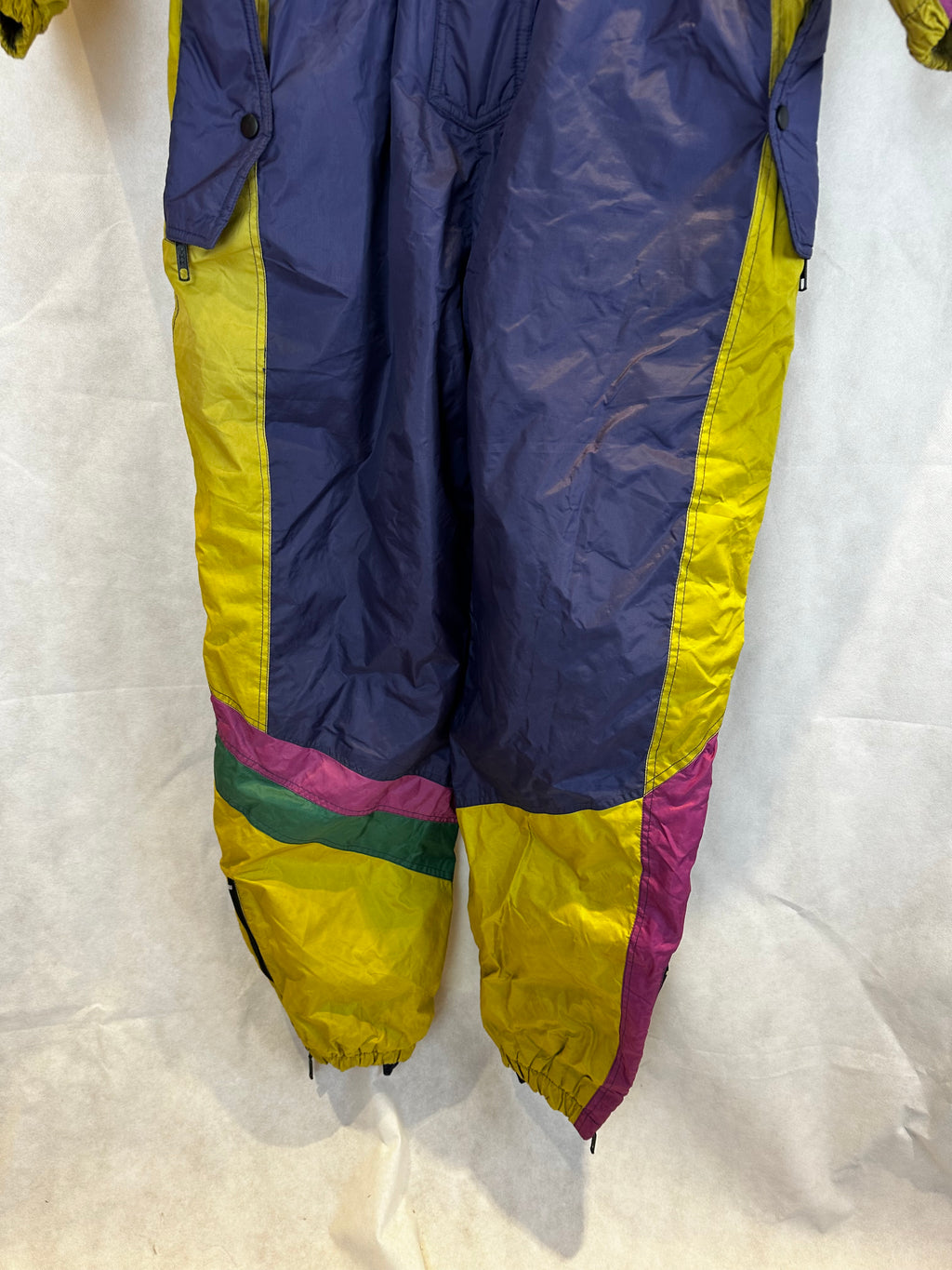 Vintage Skioverall von Egemony in M bunt