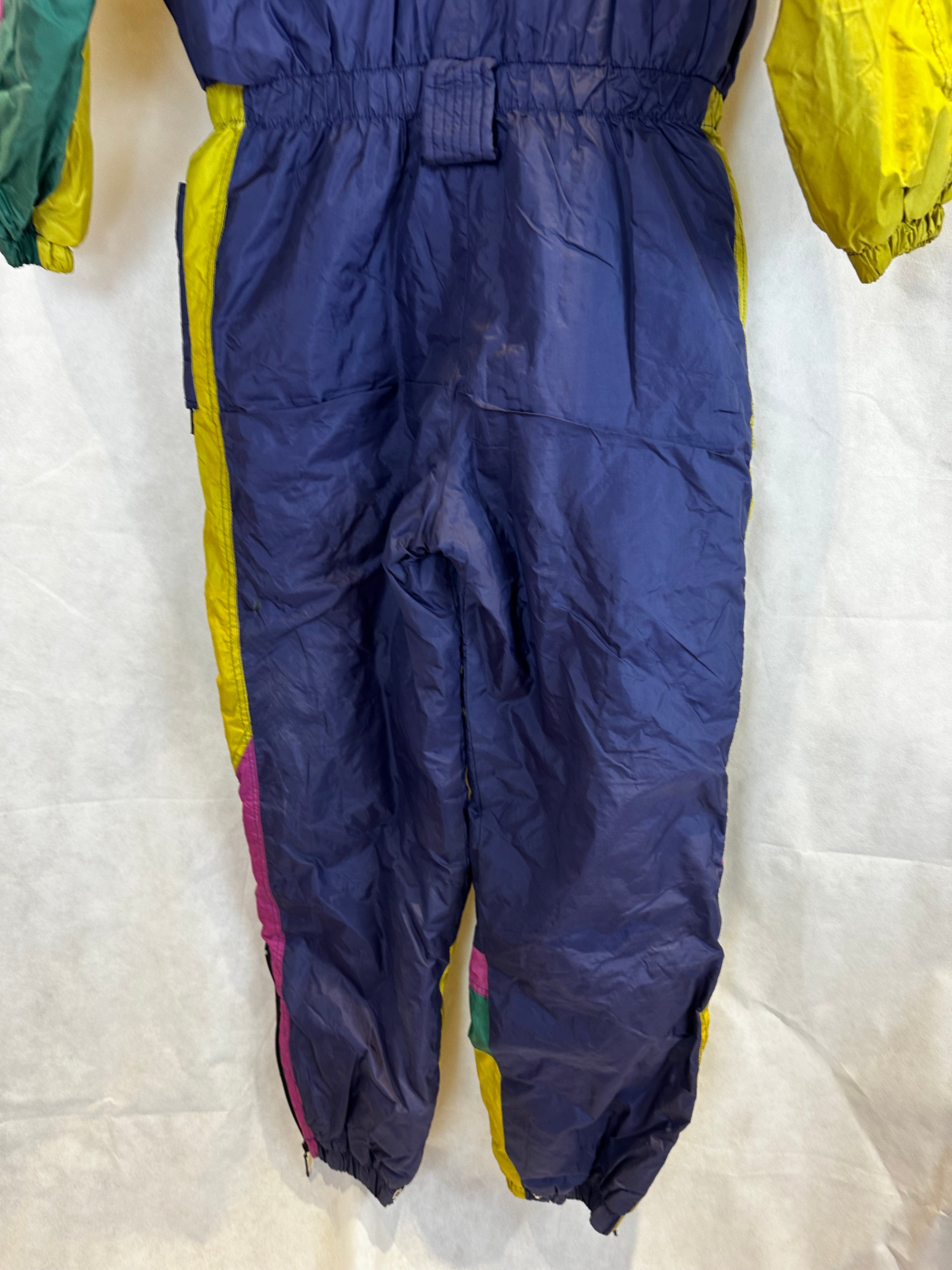 Vintage Skioverall von Egemony in M bunt