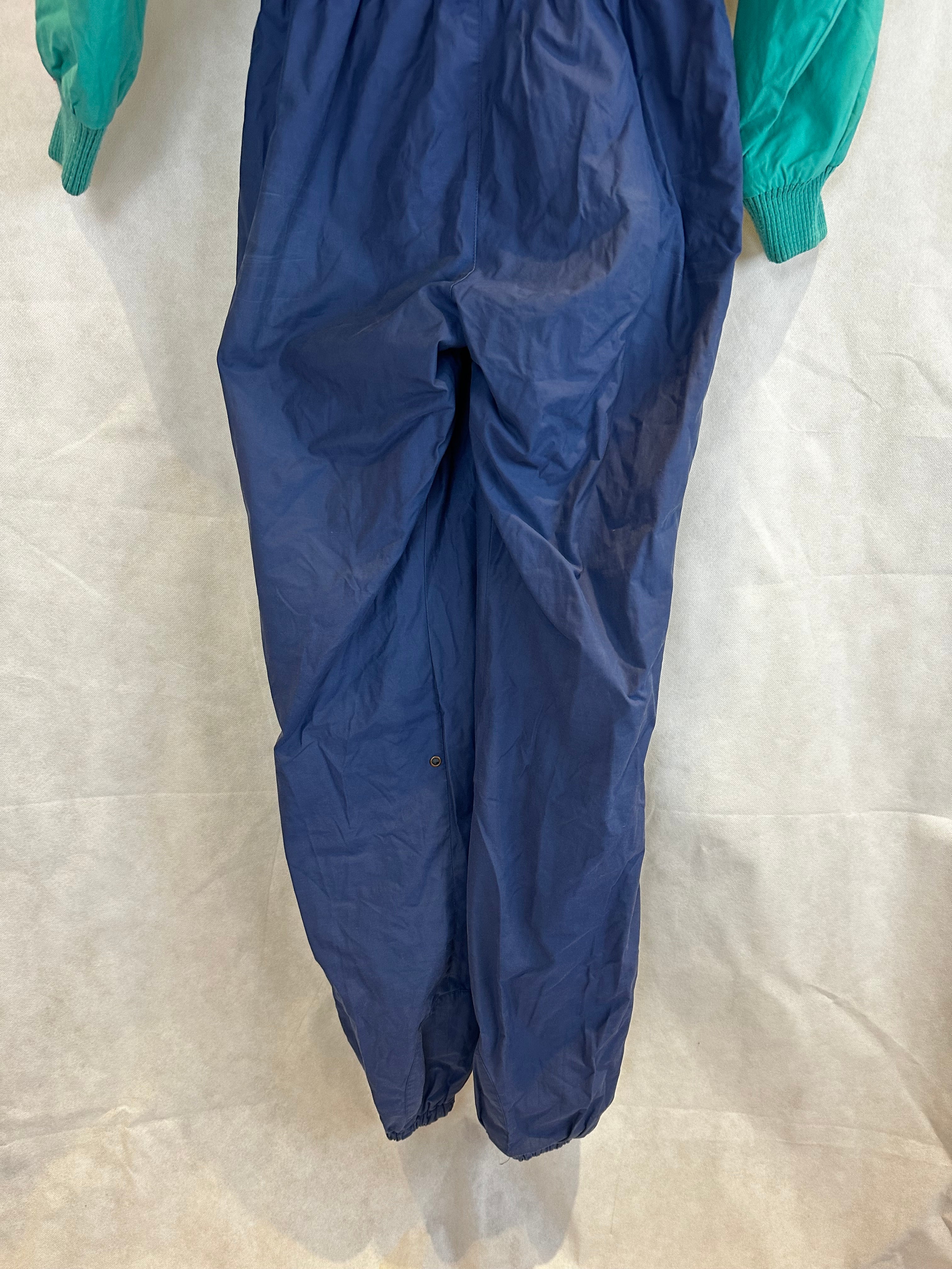 Vintage Skioverall von Henri  in Blau in M/L