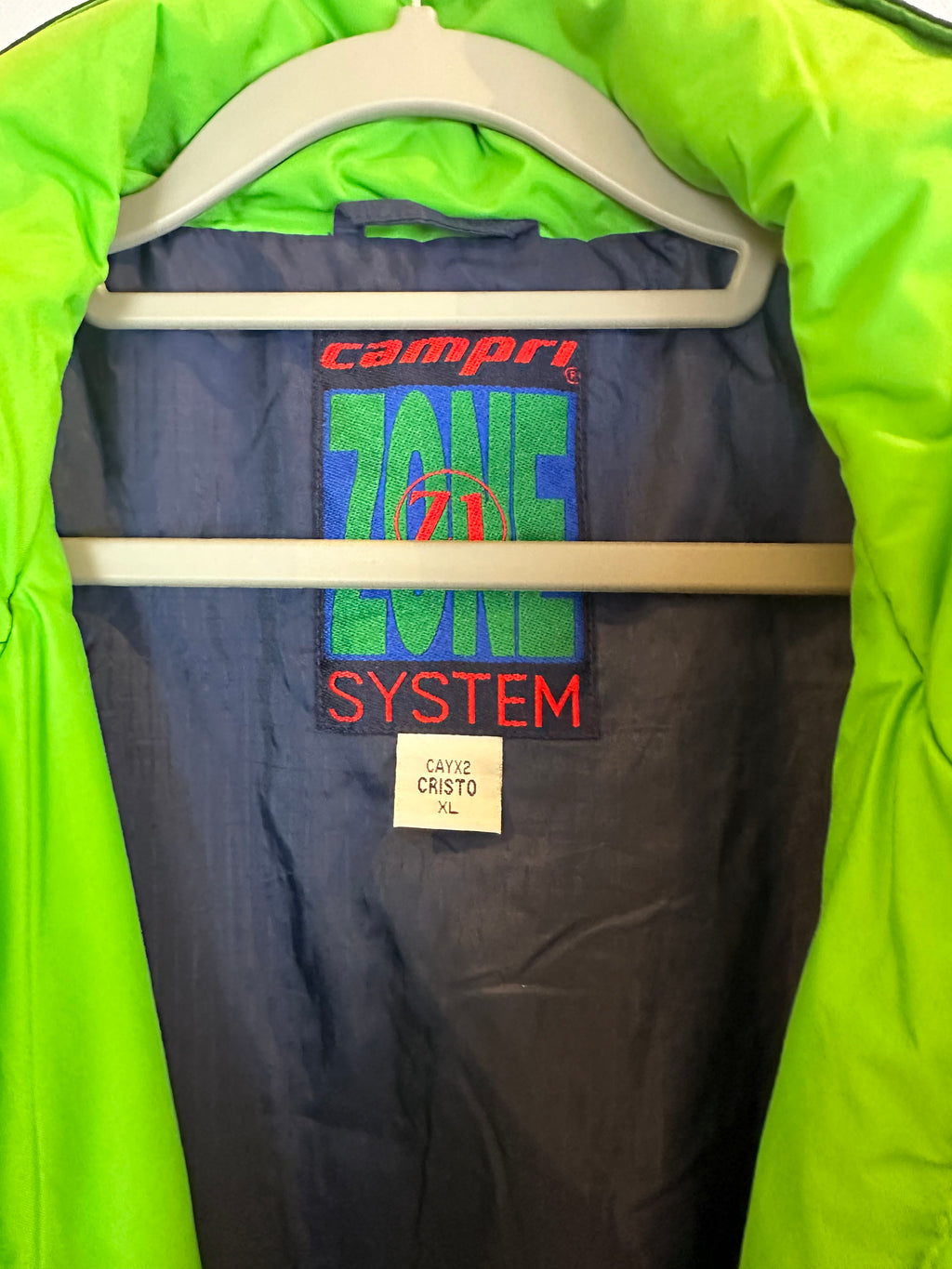Vintage Skioverall von CAMPRI in schwarz/Lila in L/XL