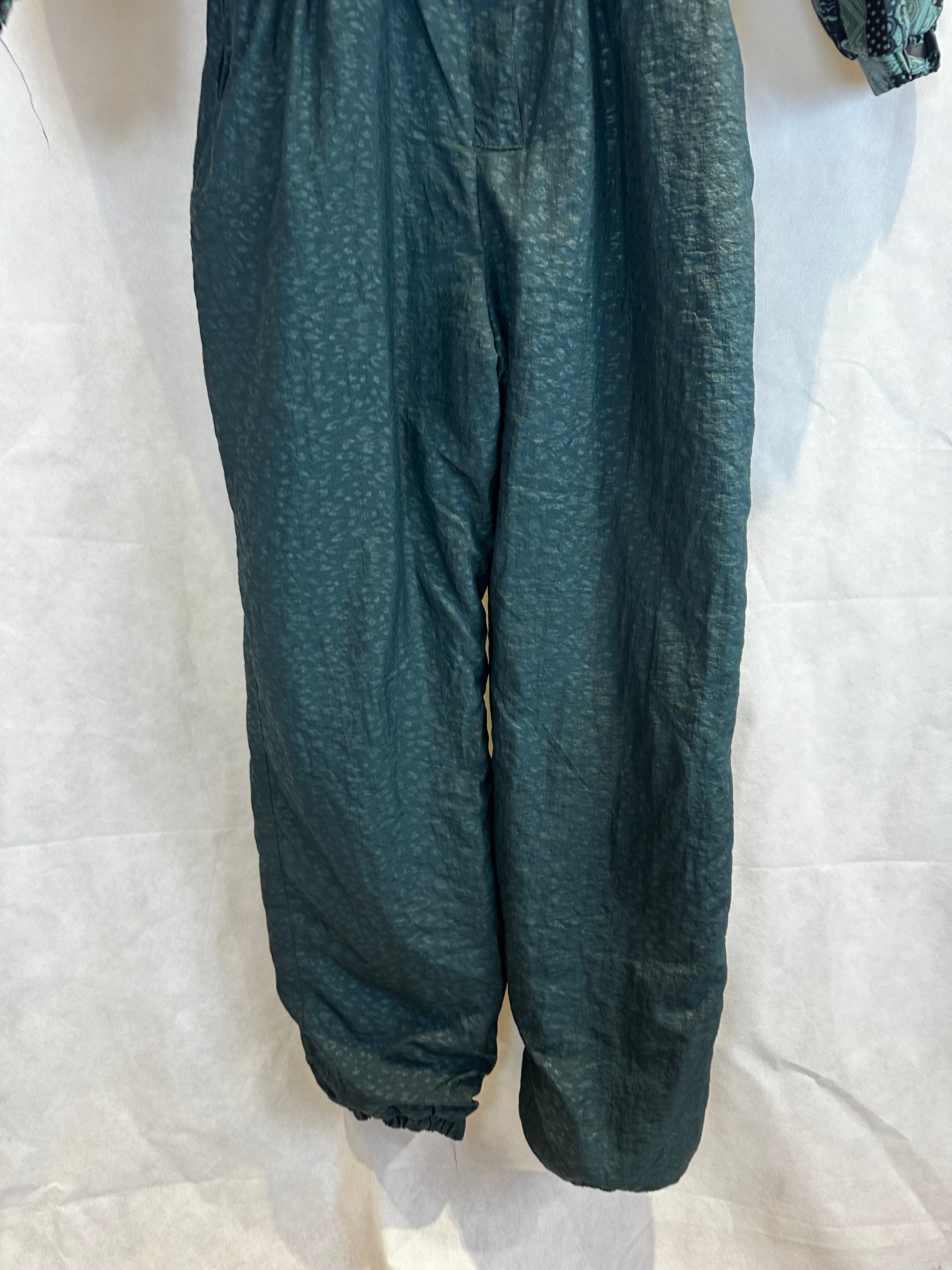 Vintage Skioverall in M grün mit Muster von Startos in SIZE 44