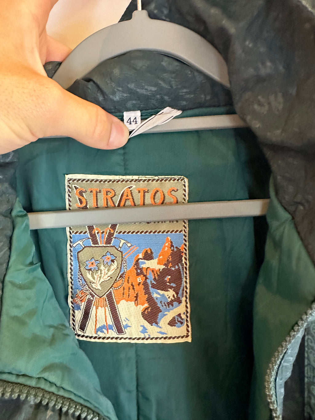 Vintage Skioverall in M grün mit Muster von Startos in SIZE 44