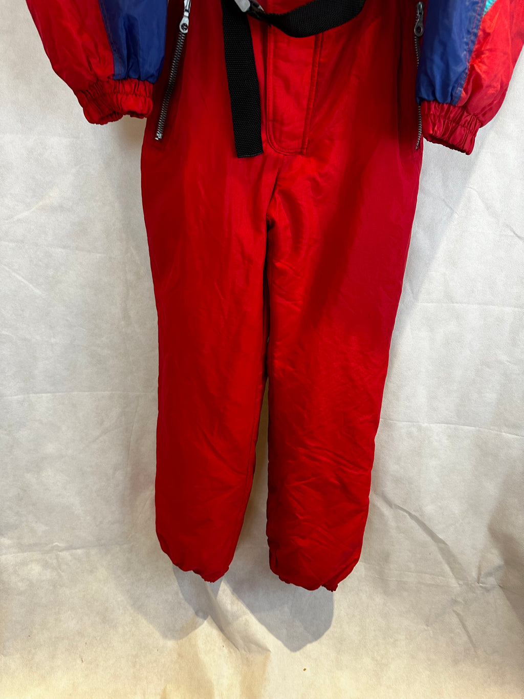 Vintage Skioverall von McRoss in rot/blau in L