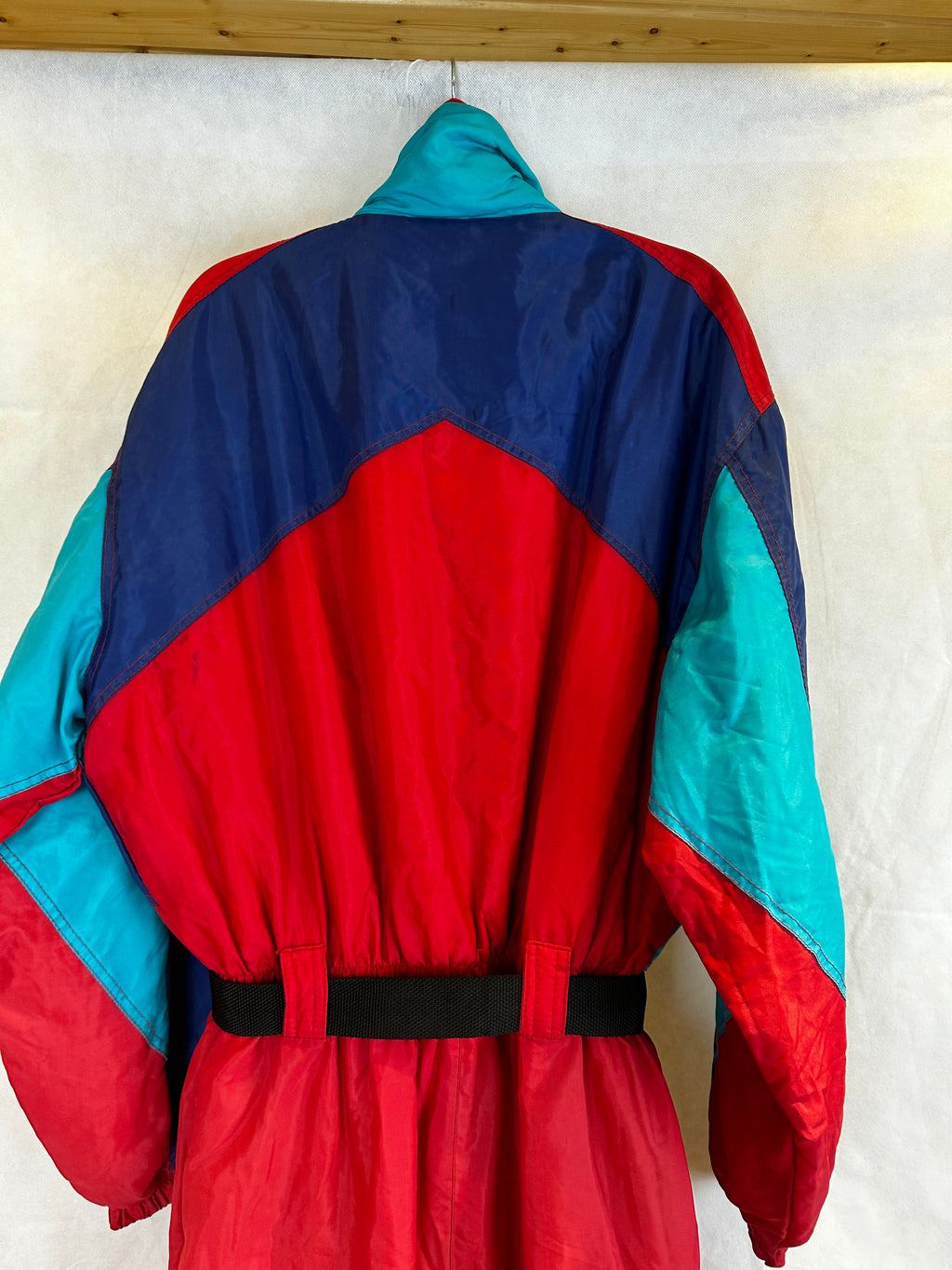 Vintage Skioverall von McRoss in rot/blau in L