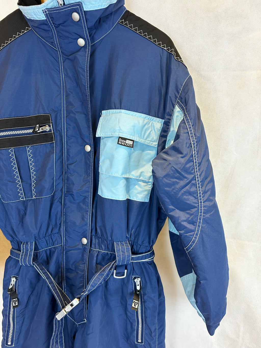 Vintage Skioverall von BRUGI in blau von in Größe S