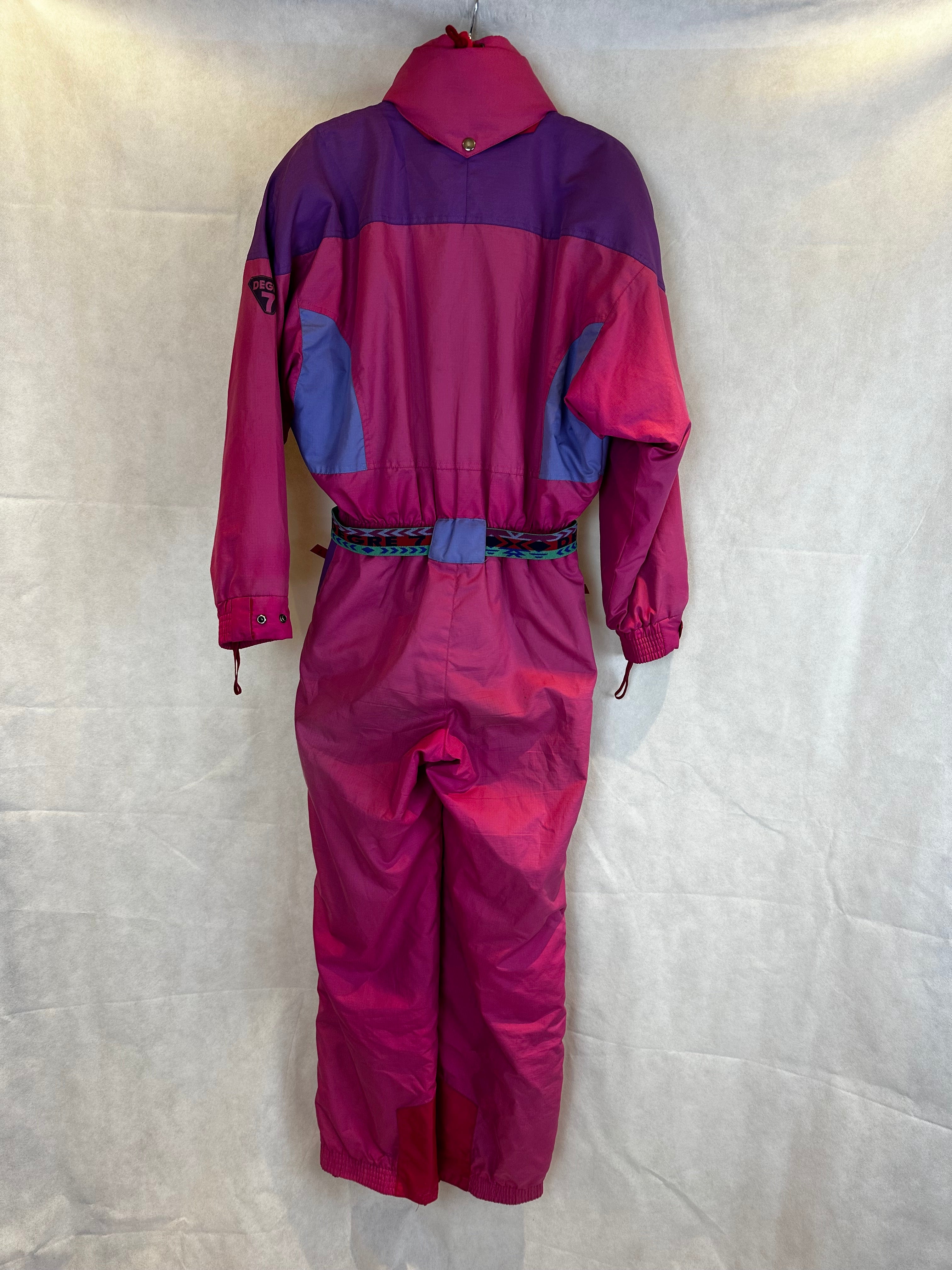 Vintage Skioverall von Degree in rosa/lila S/M