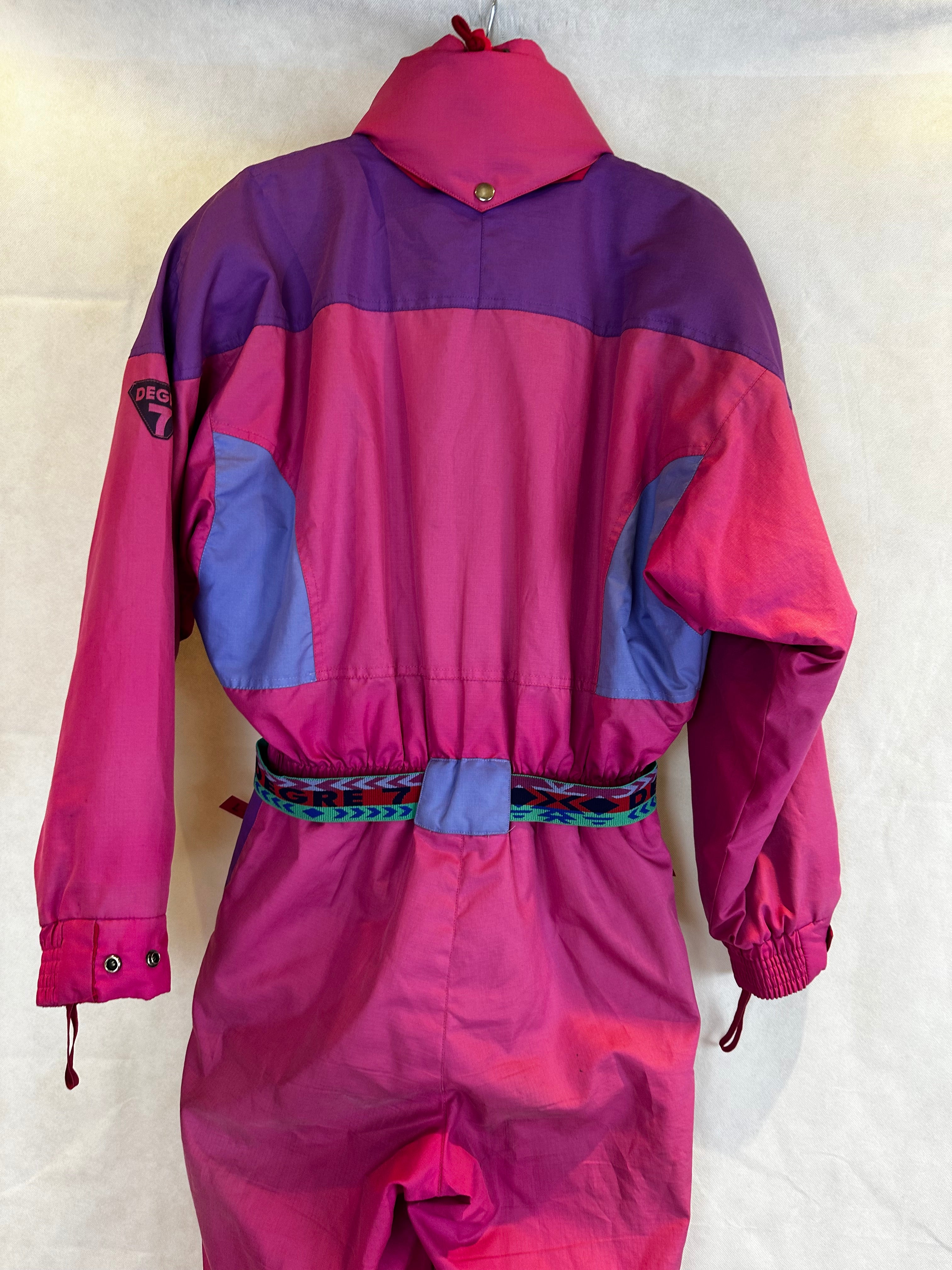 Vintage Skioverall von Degree in rosa/lila S/M