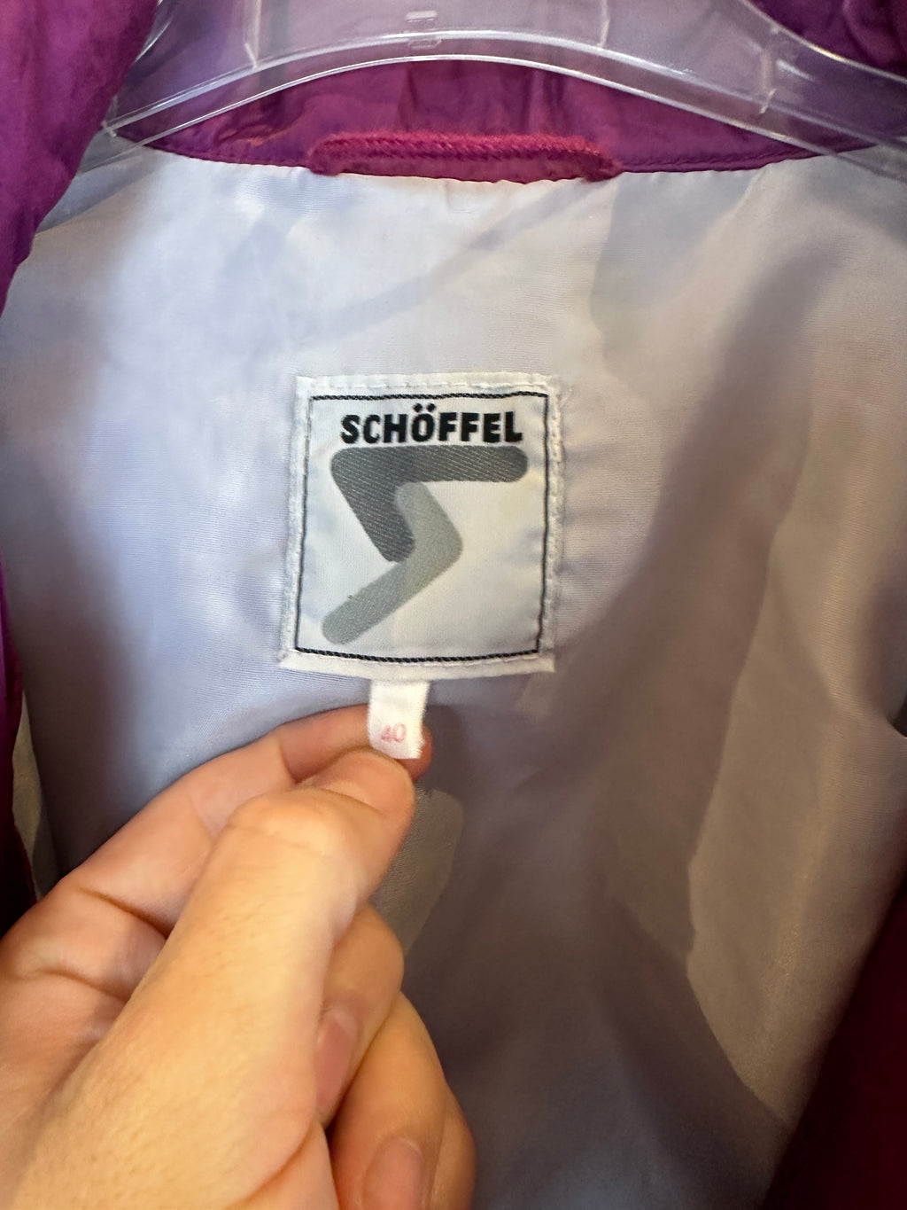 Vintage Skioverall in lila von Schöffel in M