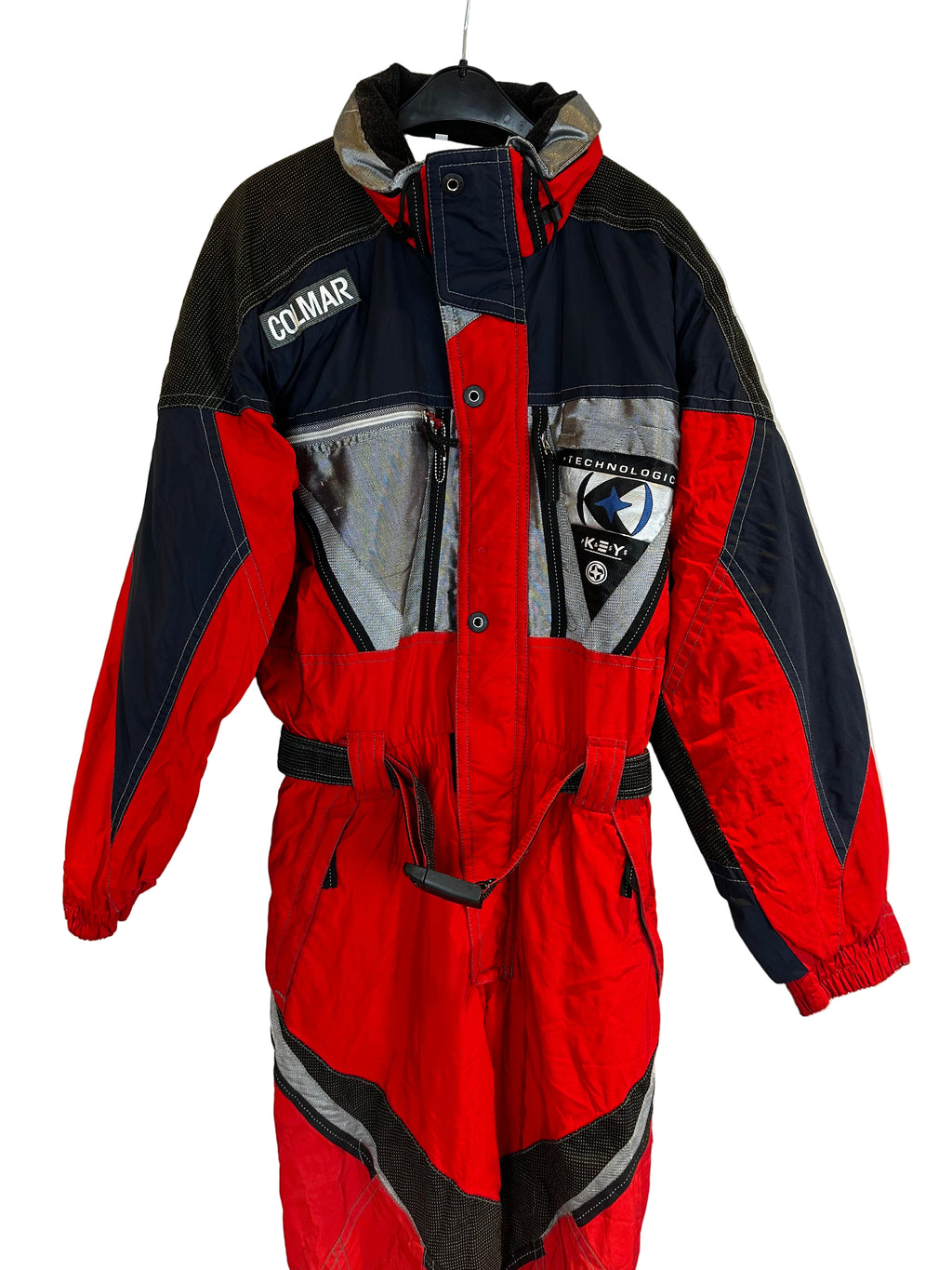 Vintage Skioverall von COLMAR in rot in L in 52